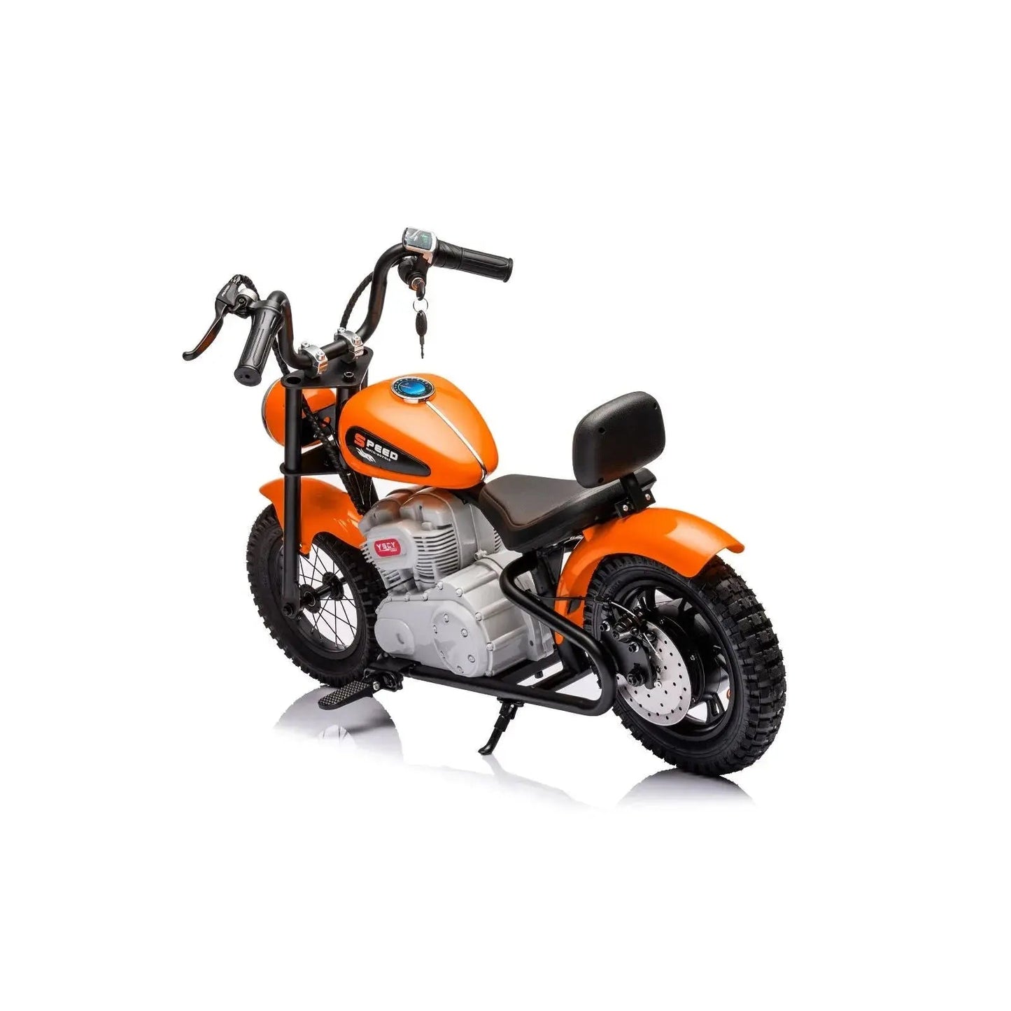 ⚡ Freddo E-Chopper™ 36V – Electric Mini Cruiser with Leather Seat & Air-Filled Tires