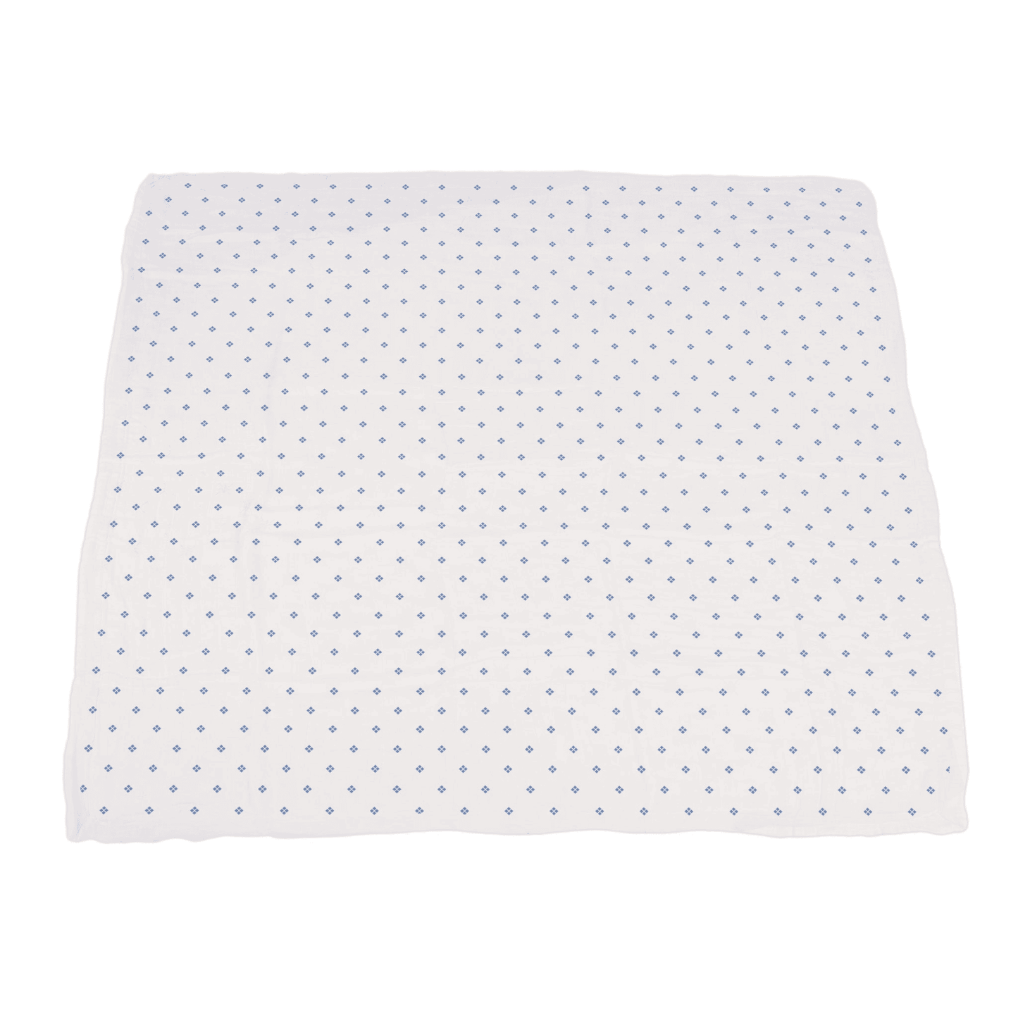 Powder Pink Bunnies and Periwinkle Diamond Polka Dot Bamboo Newcastle Blanket - The Little Big Store