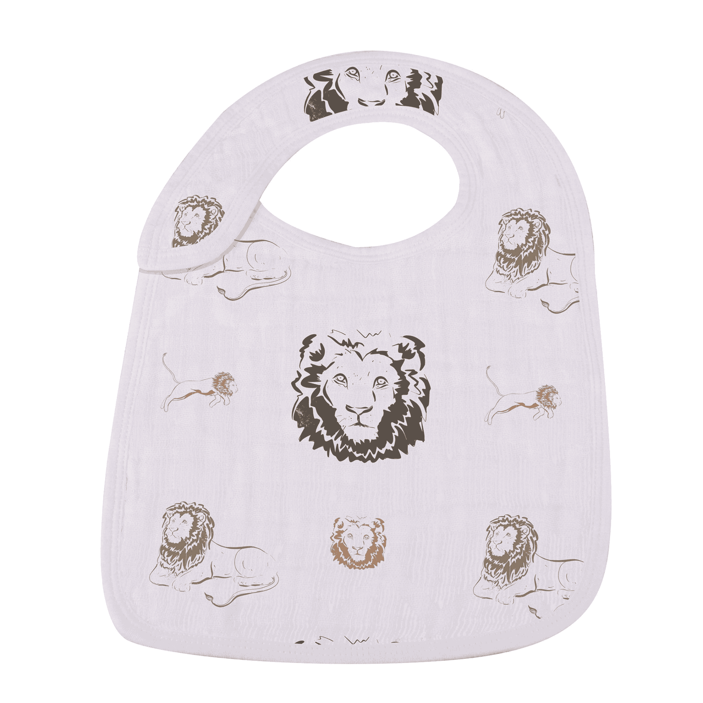 On The Savannah Bamboo Muslin Snap Bibs 3PK - The Little Big Store