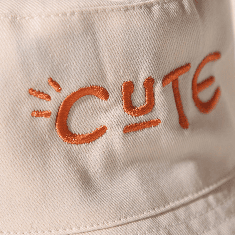 Embroidered Double Sided Baby Bucket Hat for Children