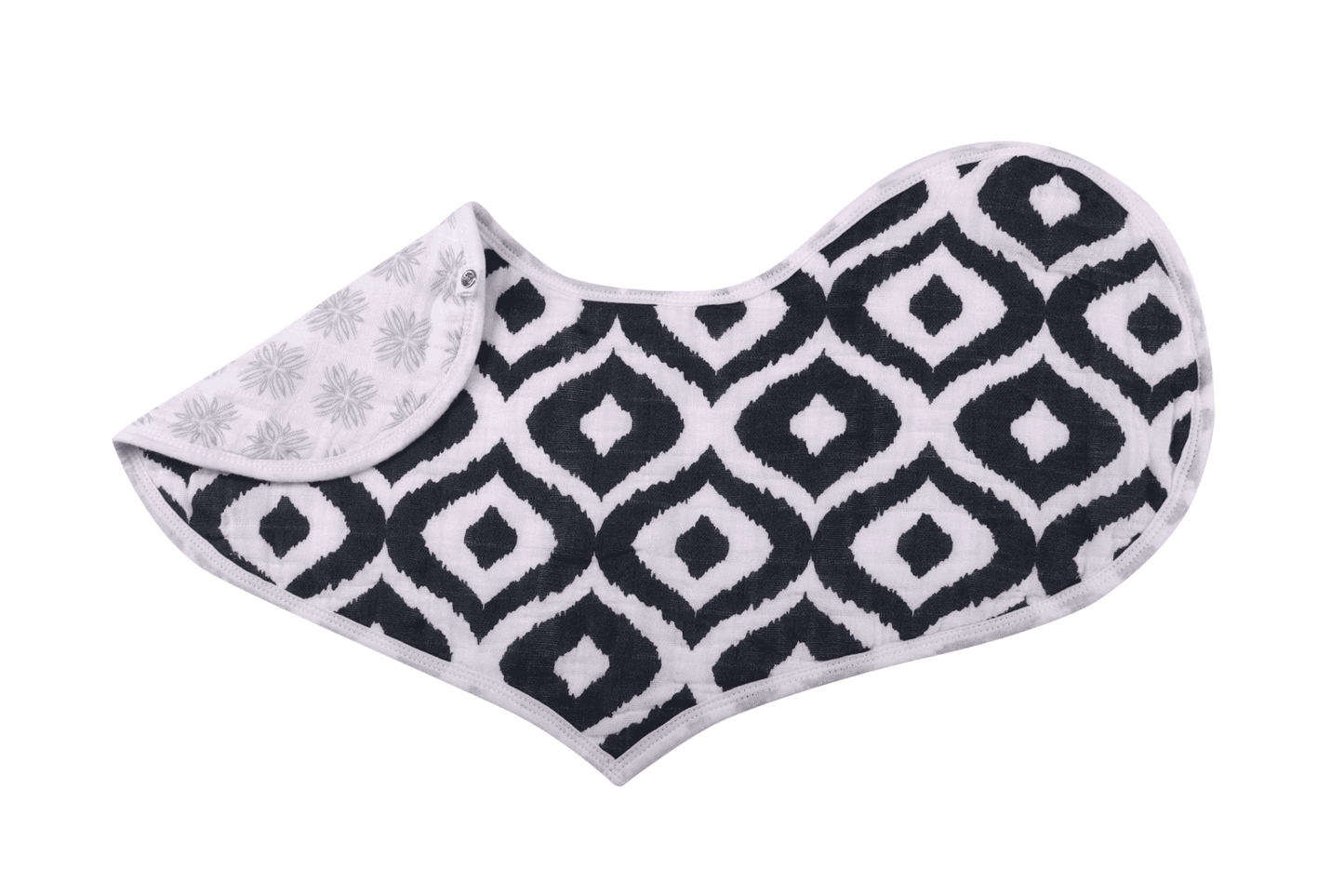 Boho Flower Heart Cotton Bibs 2PK - The Little Big Store