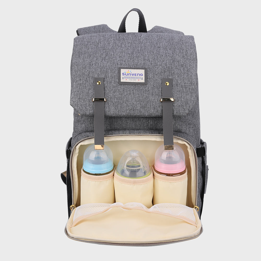 π UrbanTote Canvas Diaper Backpack πΌ β Durable & Stylish Baby Bag for On-the-Go Moms