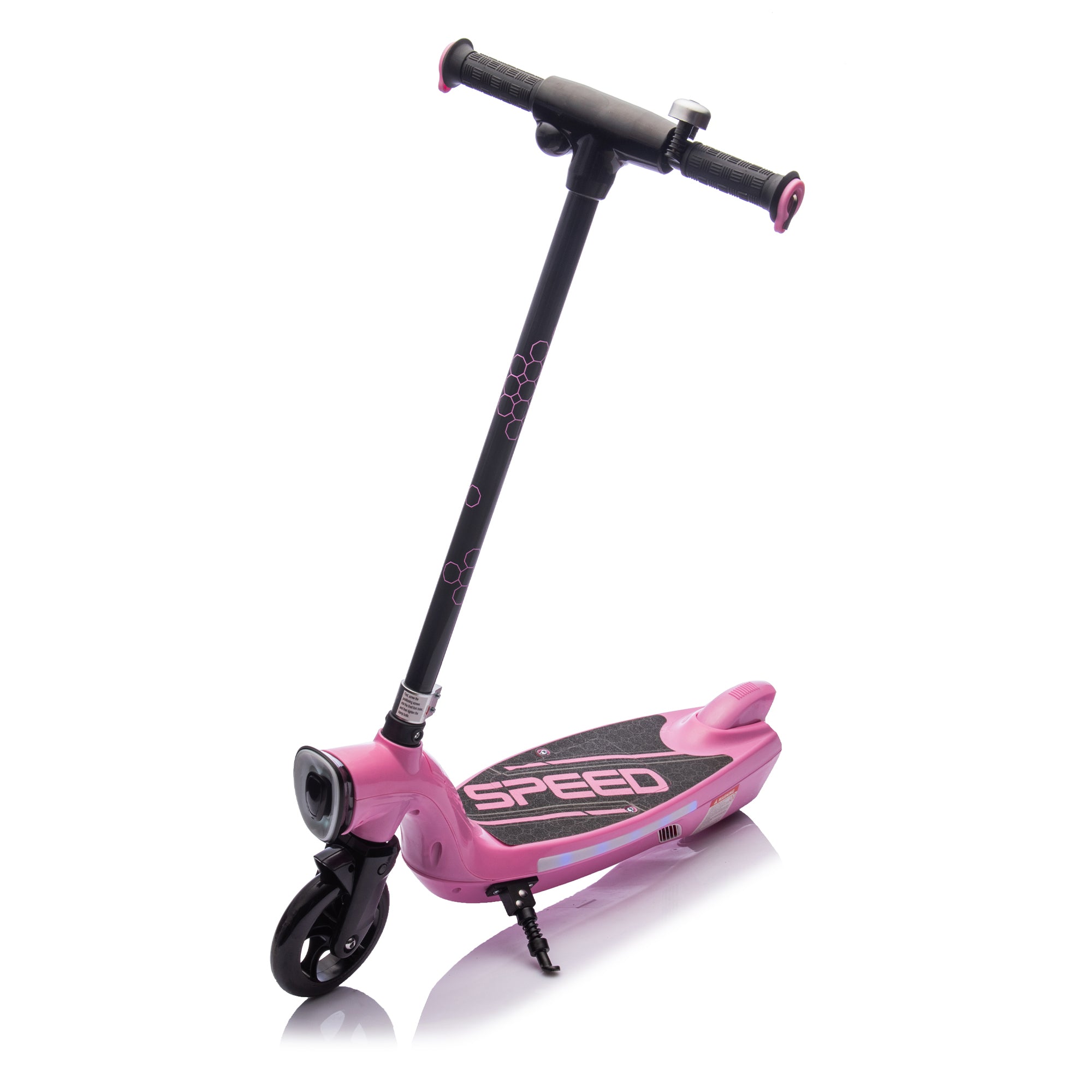 ZoomSpark™ X6 – LED Electric Scooter for Kids 6+ with Kickstand, Bell & Brake