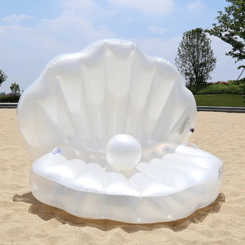 🐚PearlFloat™ Luxe Shell Inflatable – Swim Like a Mermaid!🌊💖