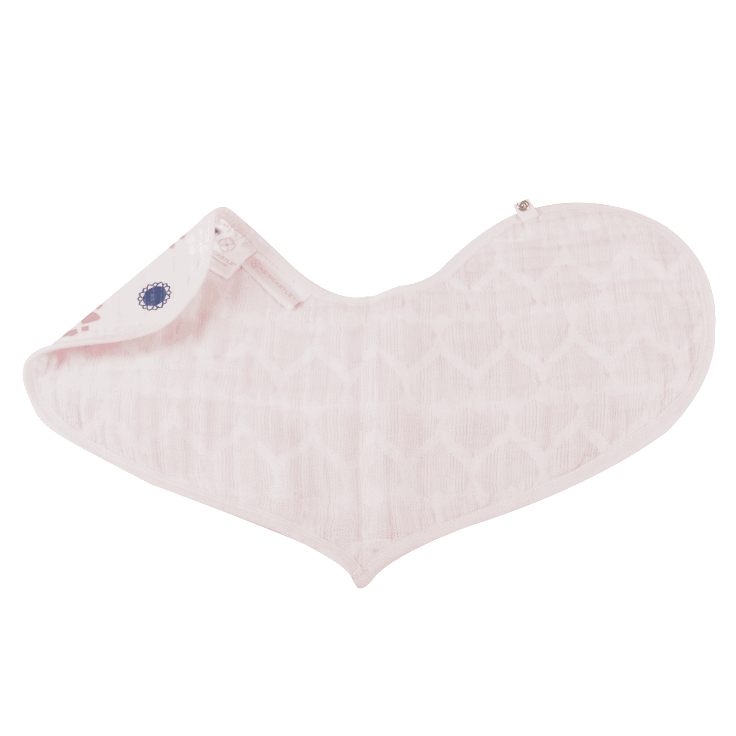 Pop of Pink Cotton Heart Bibs 2PK - The Little Big Store