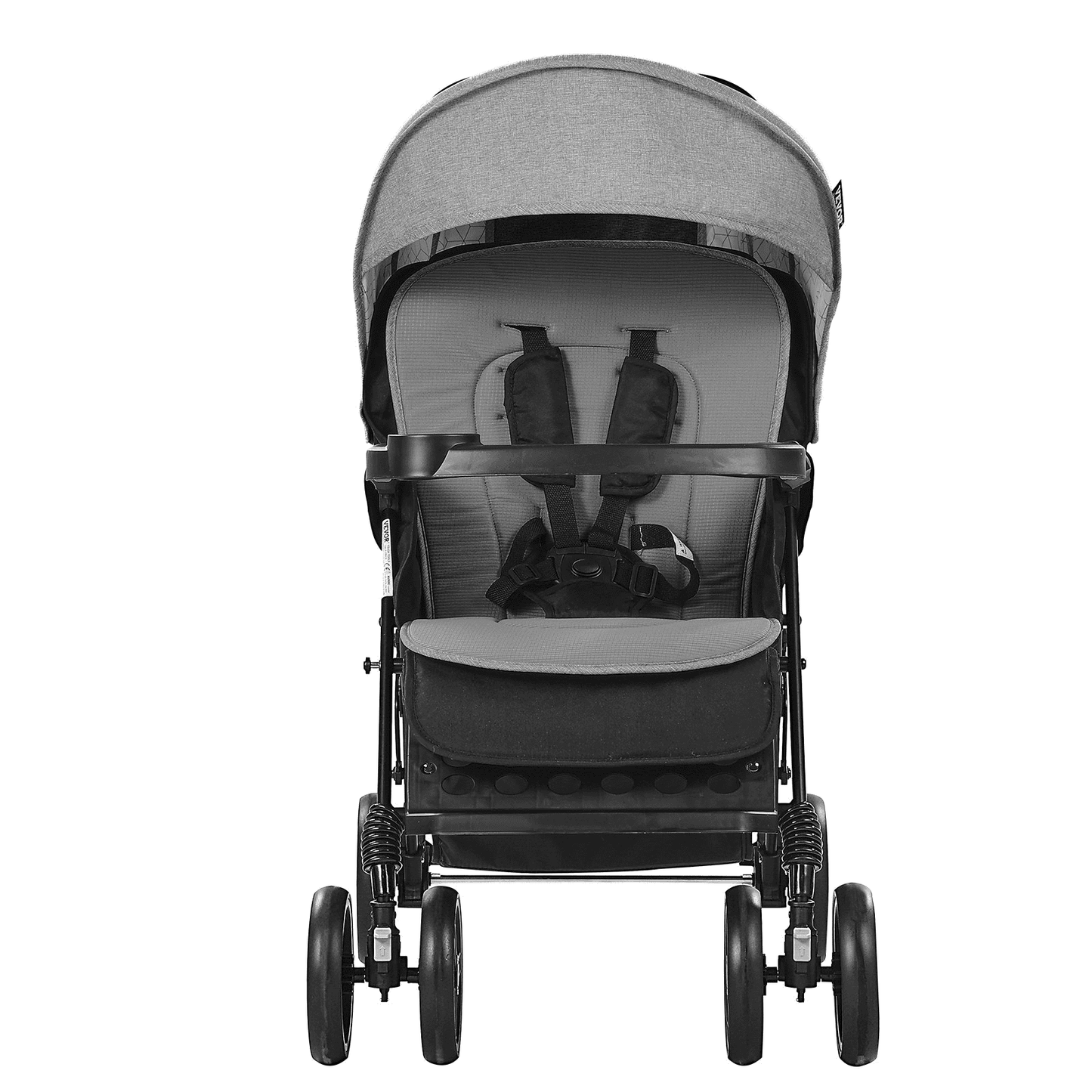 Double Stroller Foldable Lightweight Twin Tandem Stroller Dark Gray - The Little Big Store