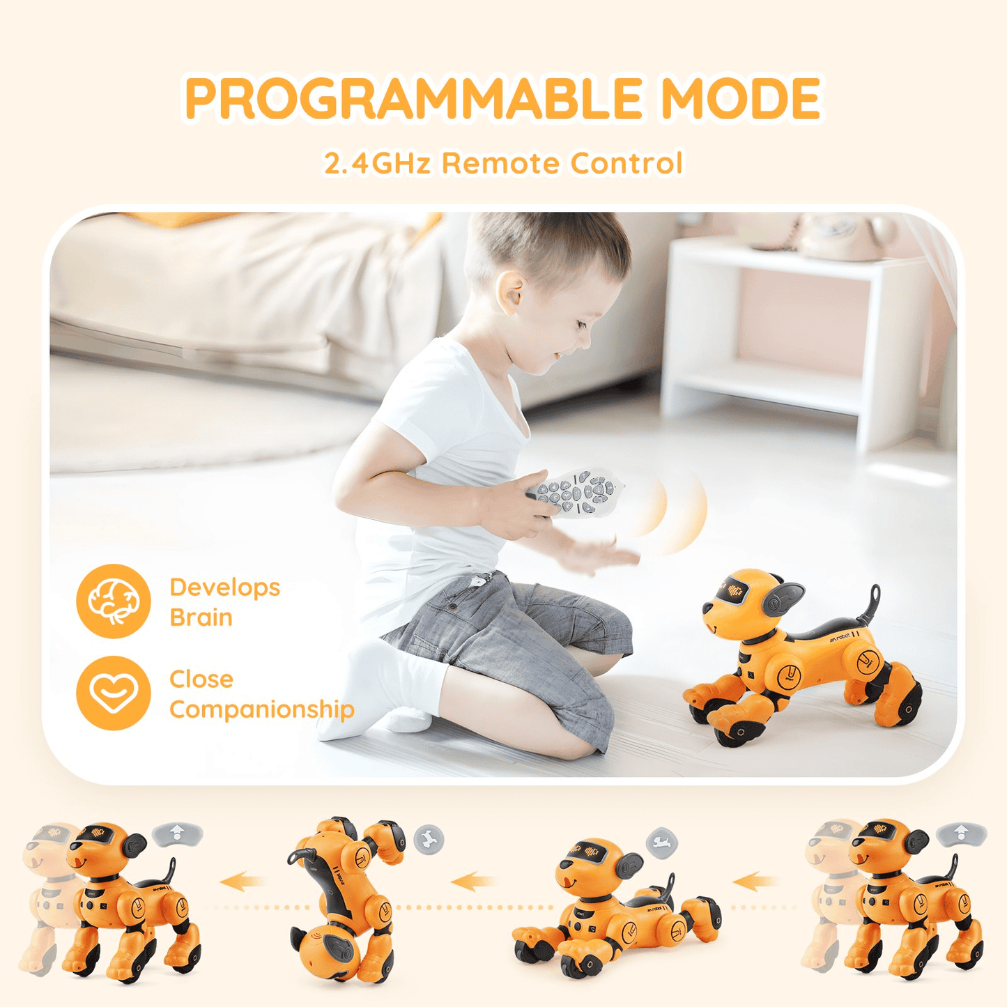 RoboPup Elite - The Interactive Robot Dog That Dances, Talks, and Delights! 🐾✨ - The Little Big Store
