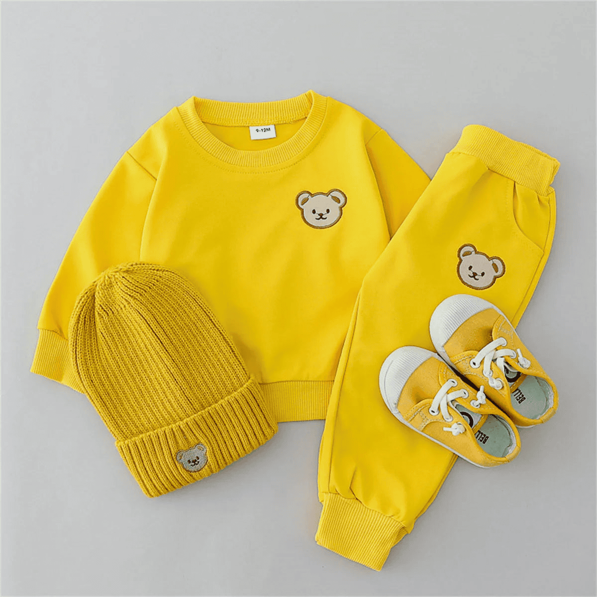 Cotton tracksuit set 2 pcs sweatshirt and trousers for Little Bear children - The Little Big Store
