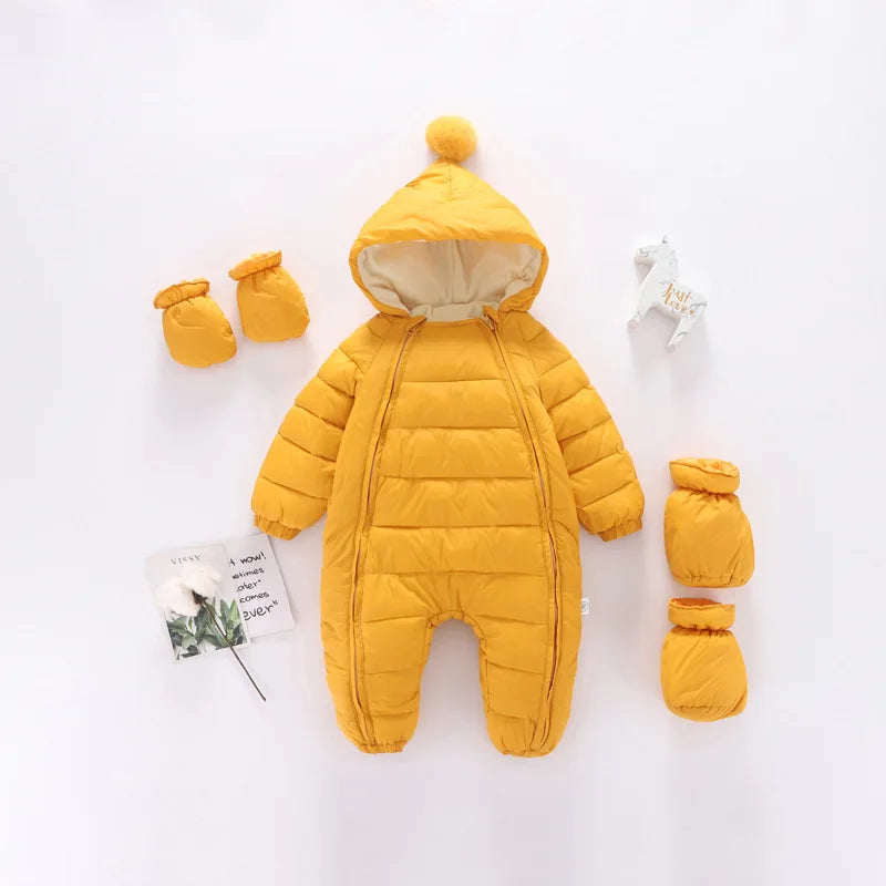 Breathable Windproof Thermal Suit for Kids with Hood & Zipper