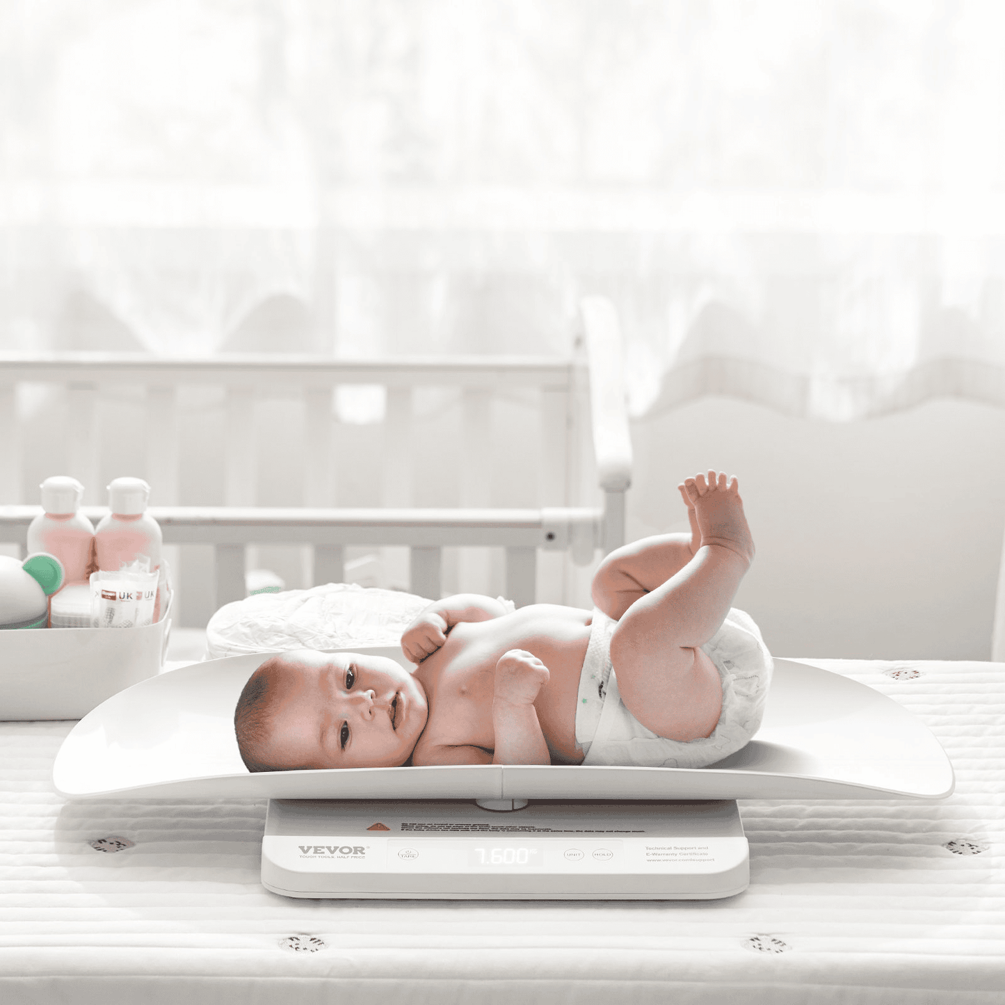 VEVOR Baby Scale Infant Weight Scale with Hold & Tare Function and 5 Units 66LBS - The Little Big Store