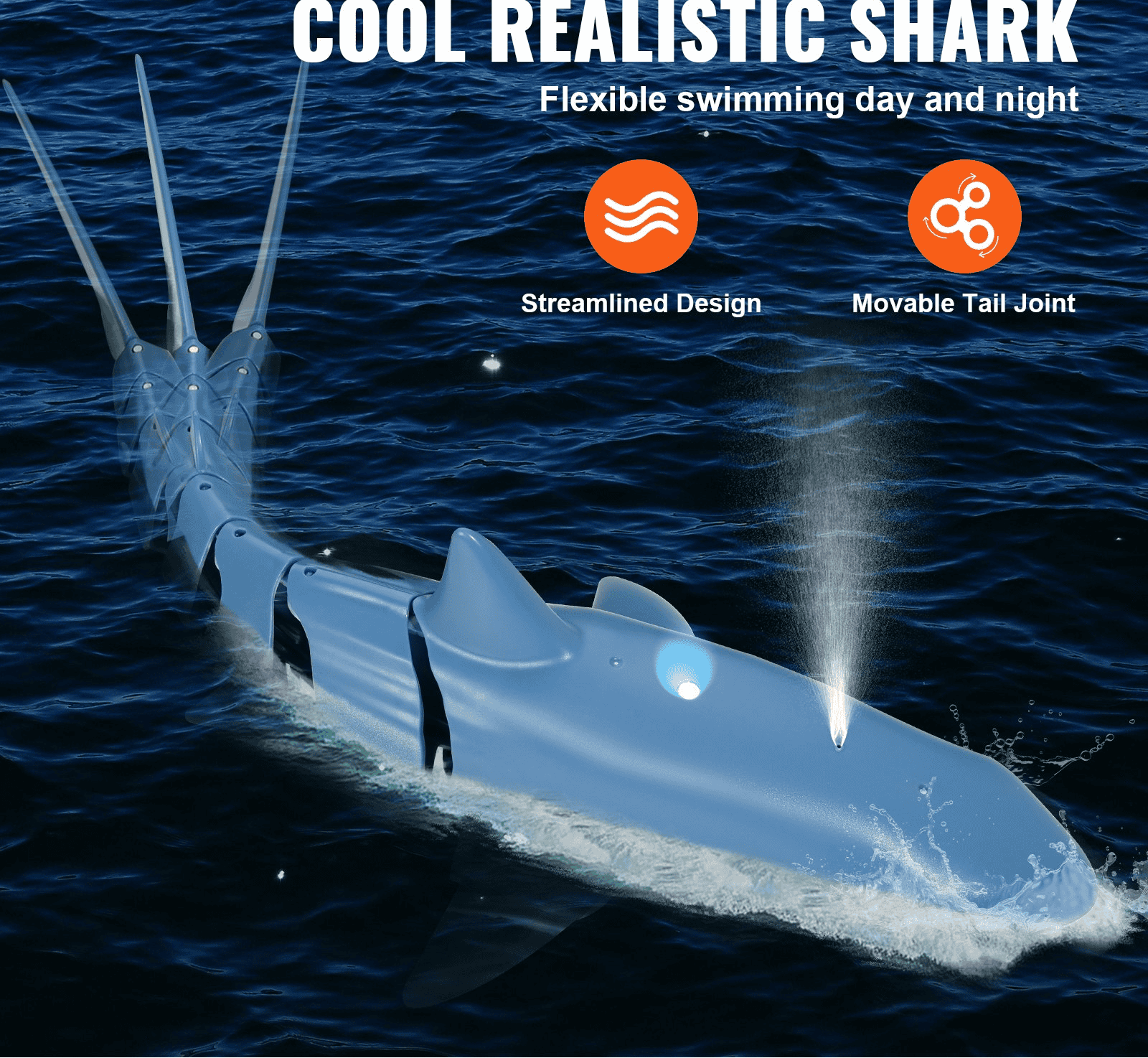 Remote Control Shark Toy 2.4 GHz High Speed RC Boat for Kids Adults Gift - The Little Big Store