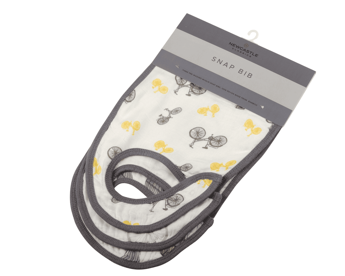 Traveler Bamboo Muslin Snap Bibs 3PK - The Little Big Store
