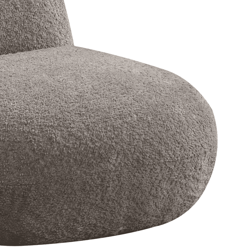 Weston 21.5"W Brown Chenille Deer-Shaped Kids Chair - The Little Big Store