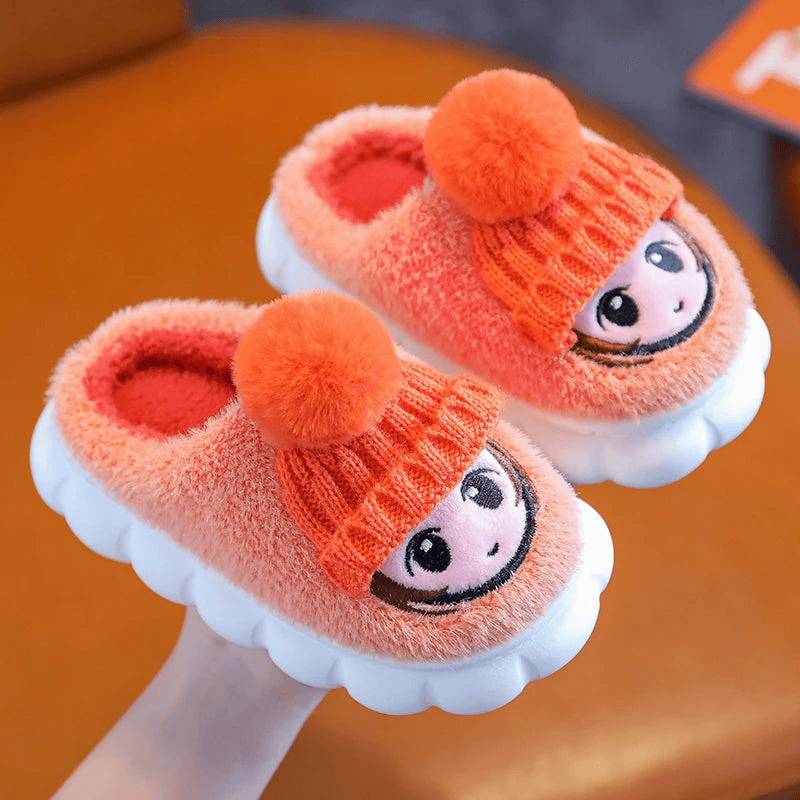 Cartoon Indoor Warm Slippers for Children - The Little Big Store