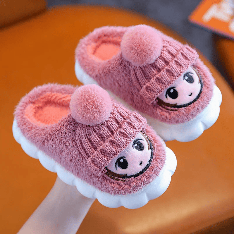 Cartoon Indoor Warm Slippers for Children - The Little Big Store