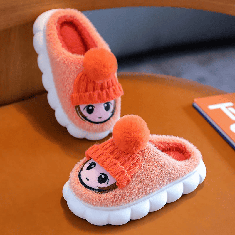 Cartoon Indoor Warm Slippers for Children - The Little Big Store