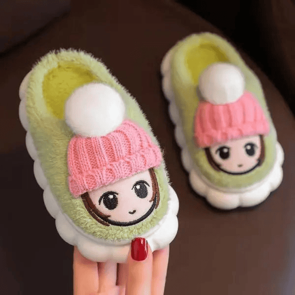 Cartoon Indoor Warm Slippers for Children - The Little Big Store