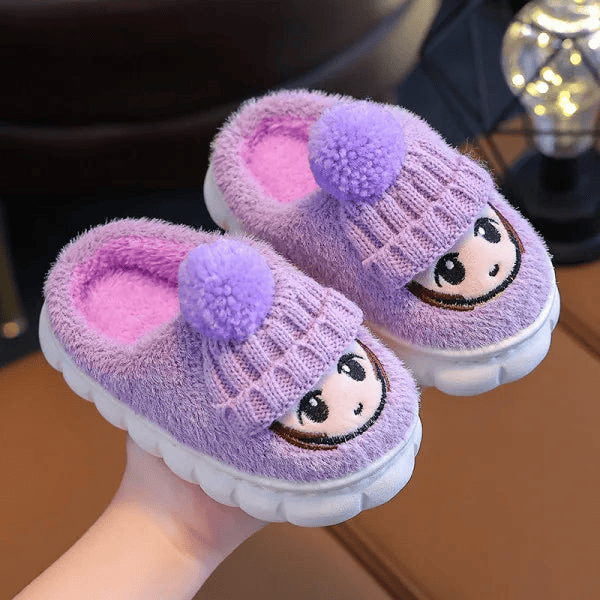 Cartoon Indoor Warm Slippers for Children - The Little Big Store