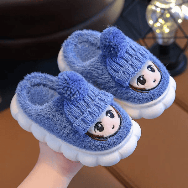 Cartoon Indoor Warm Slippers for Children - The Little Big Store