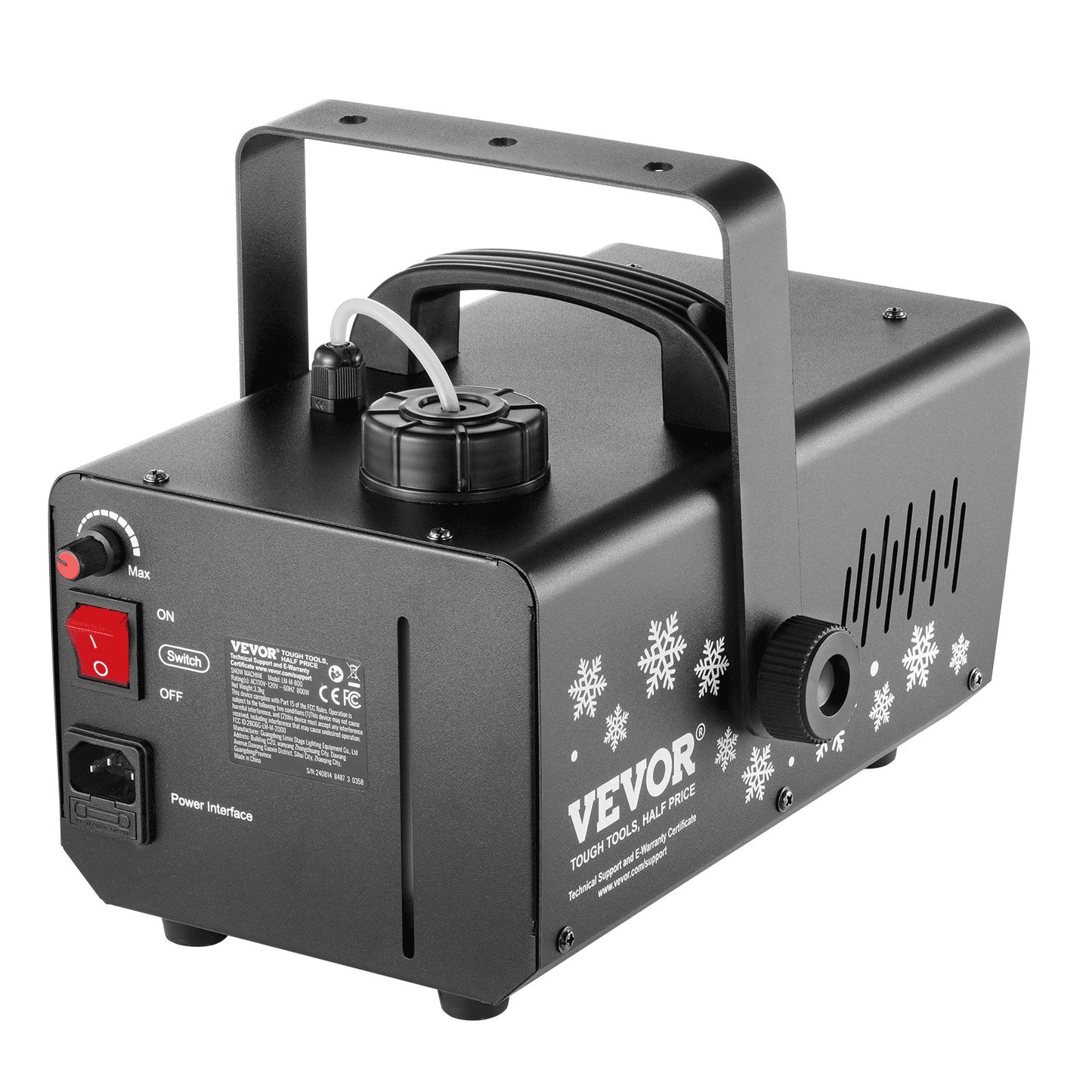 Snow Machine 800W Handheld Hanging Snow Maker with LED Light for Holidays - The Little Big Store