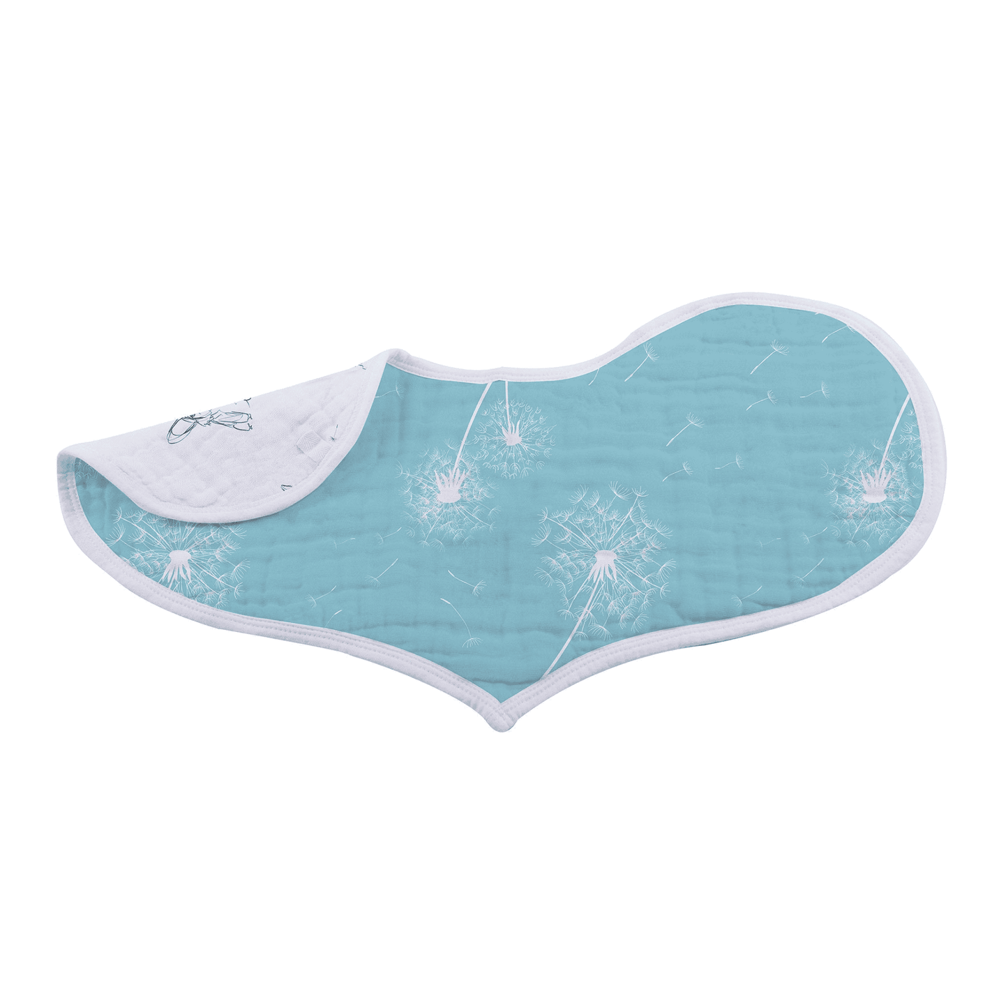 Dandelions Bamboo Heart Bib 2PK - The Little Big Store