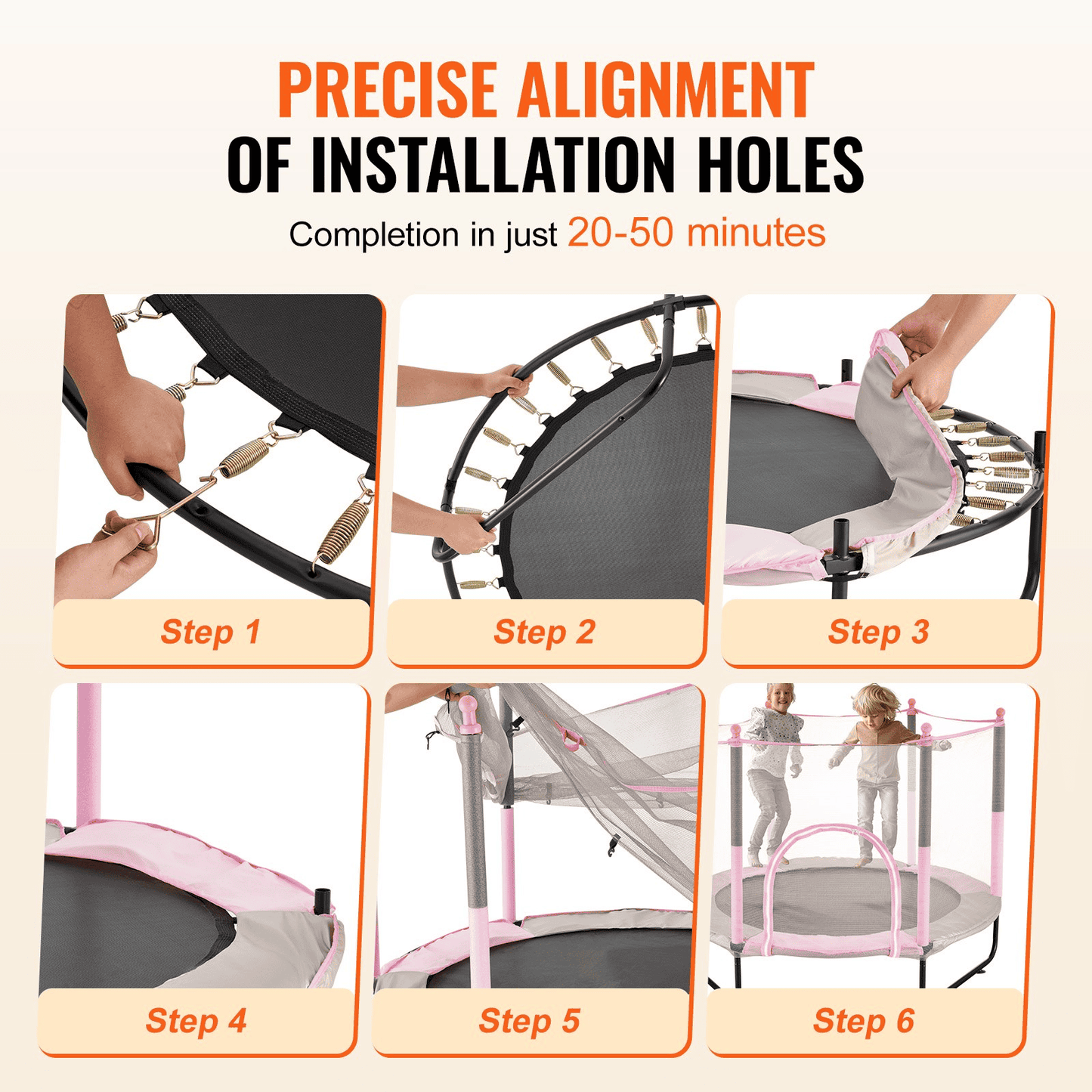 60" Trampoline for Kids Mini Toddler Trampoline with Net Indoor Outdoor - The Little Big Store