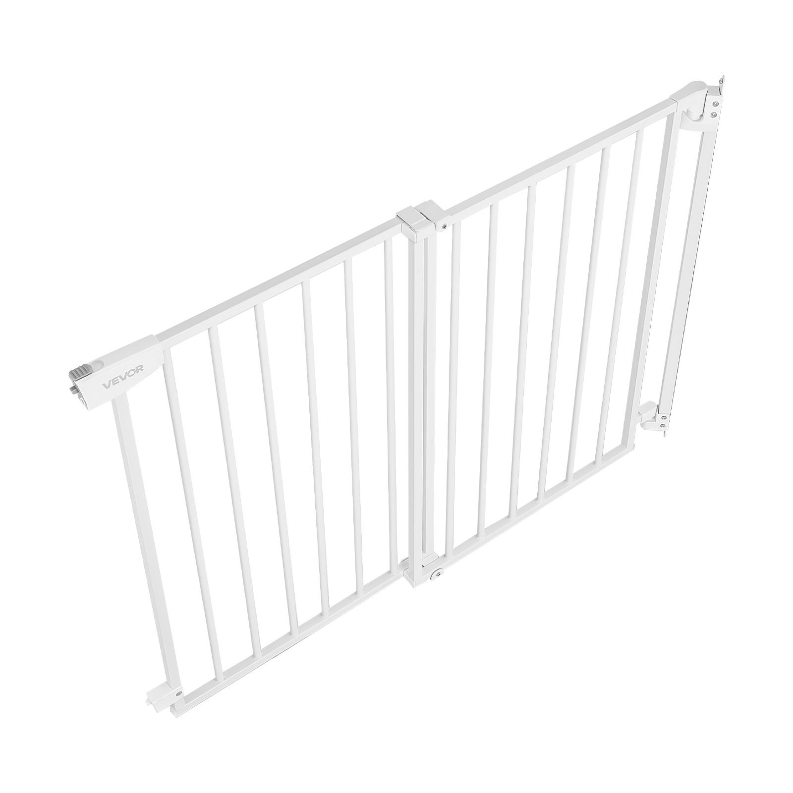 Adjustable Baby & Pet Safety Gate for Stairs – 36 Inch Hardware Mounted Barrier (White)