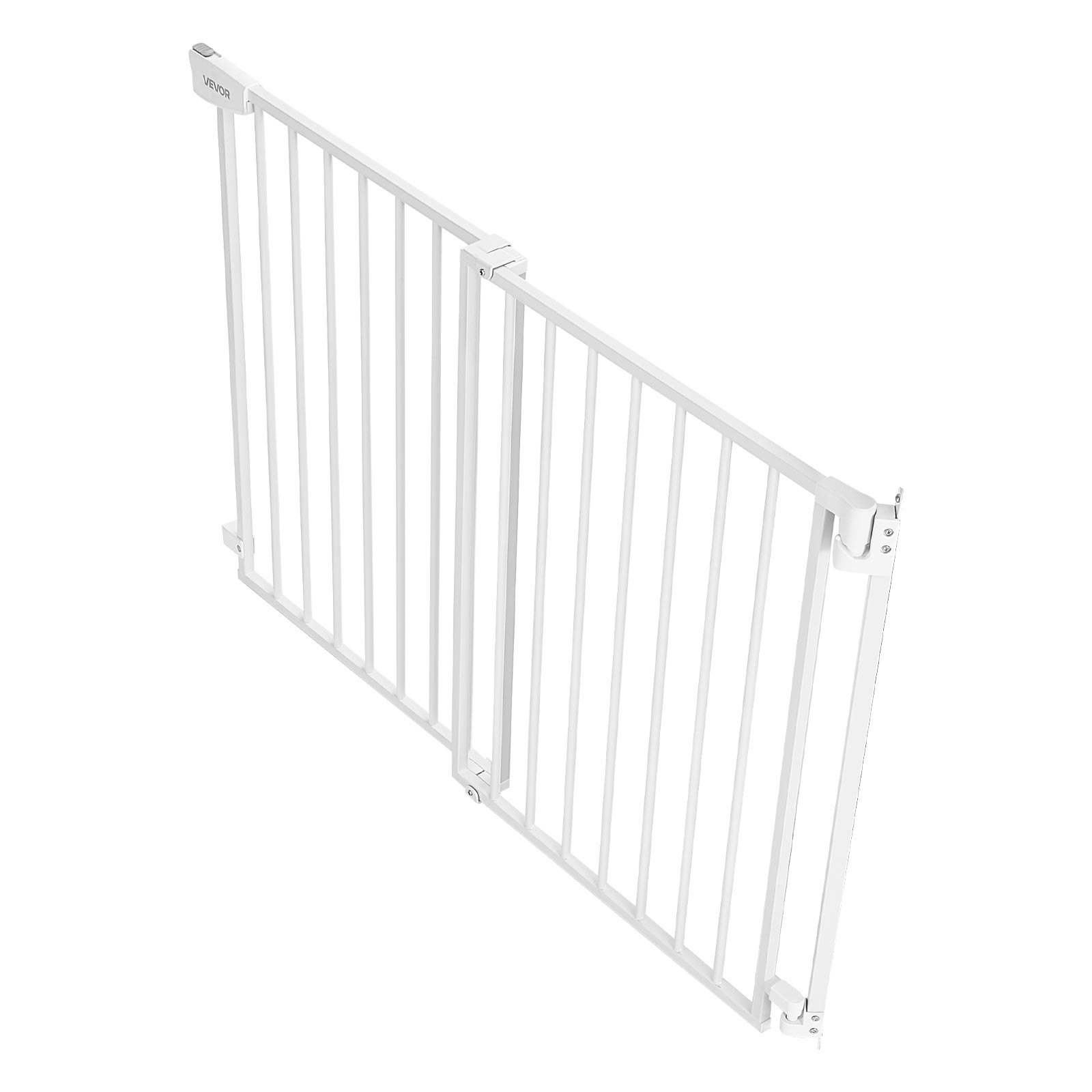 Adjustable Baby Gate for Stairs Metal Safety Pet Gate 31-48 Inch