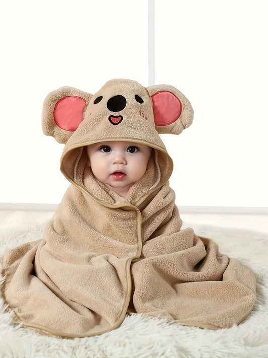 BathTime Buddy: SnugSplash Infant Hooded Bathrobe & Towel - The Little Big Store