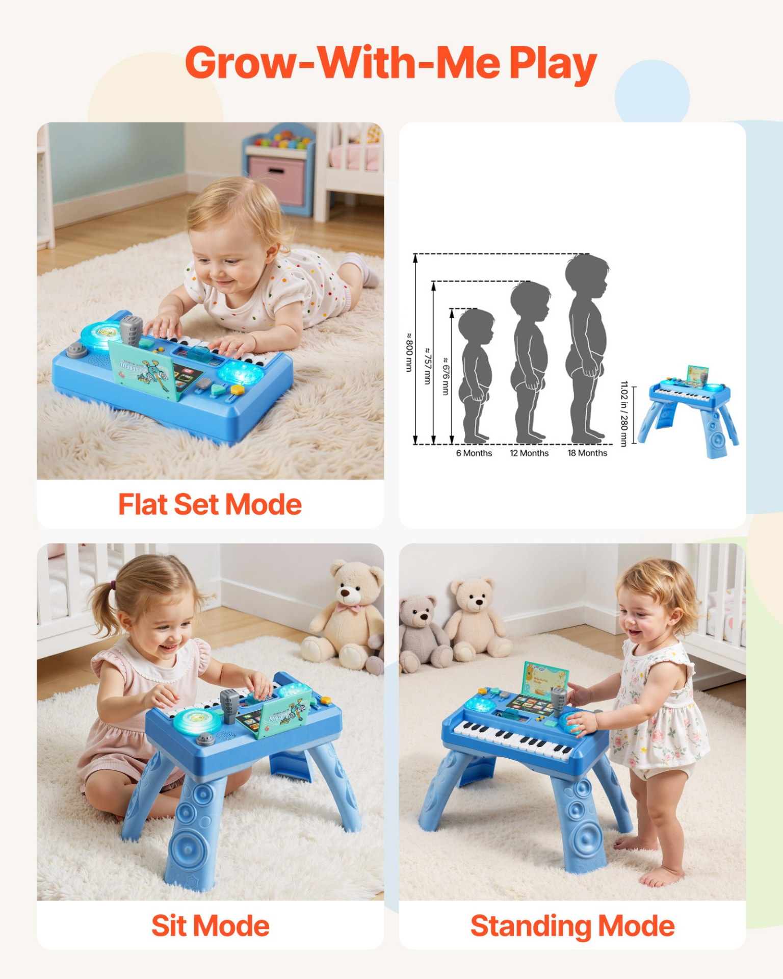 Baby DJ Musical Activity Table – Educational Sound & Light Playset for Toddlers