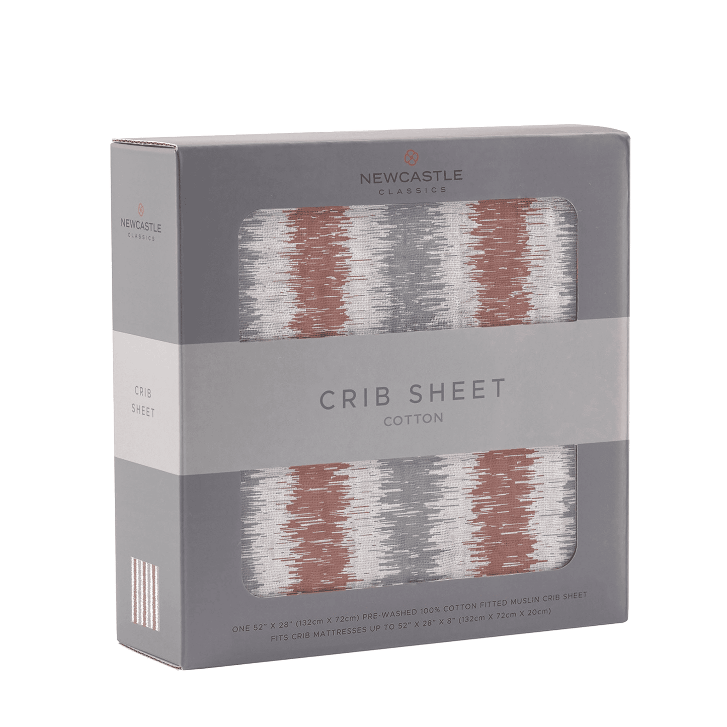 Western Stripe Cotton Muslin Crib Sheet - The Little Big Store