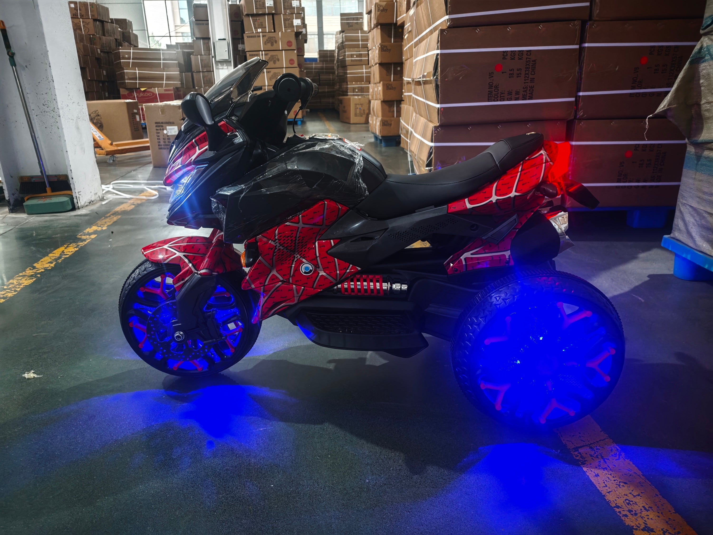 12V Kids Electric Ride-On Motorcycle with Light-Up Wheels | Battery Powered Motorbike for Ages 3–6