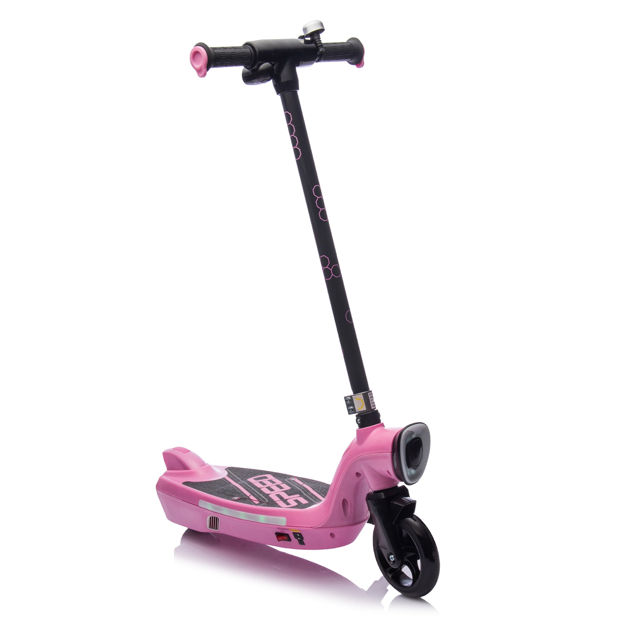 ZoomSpark™ X6 – LED Electric Scooter for Kids 6+ with Kickstand, Bell & Brake