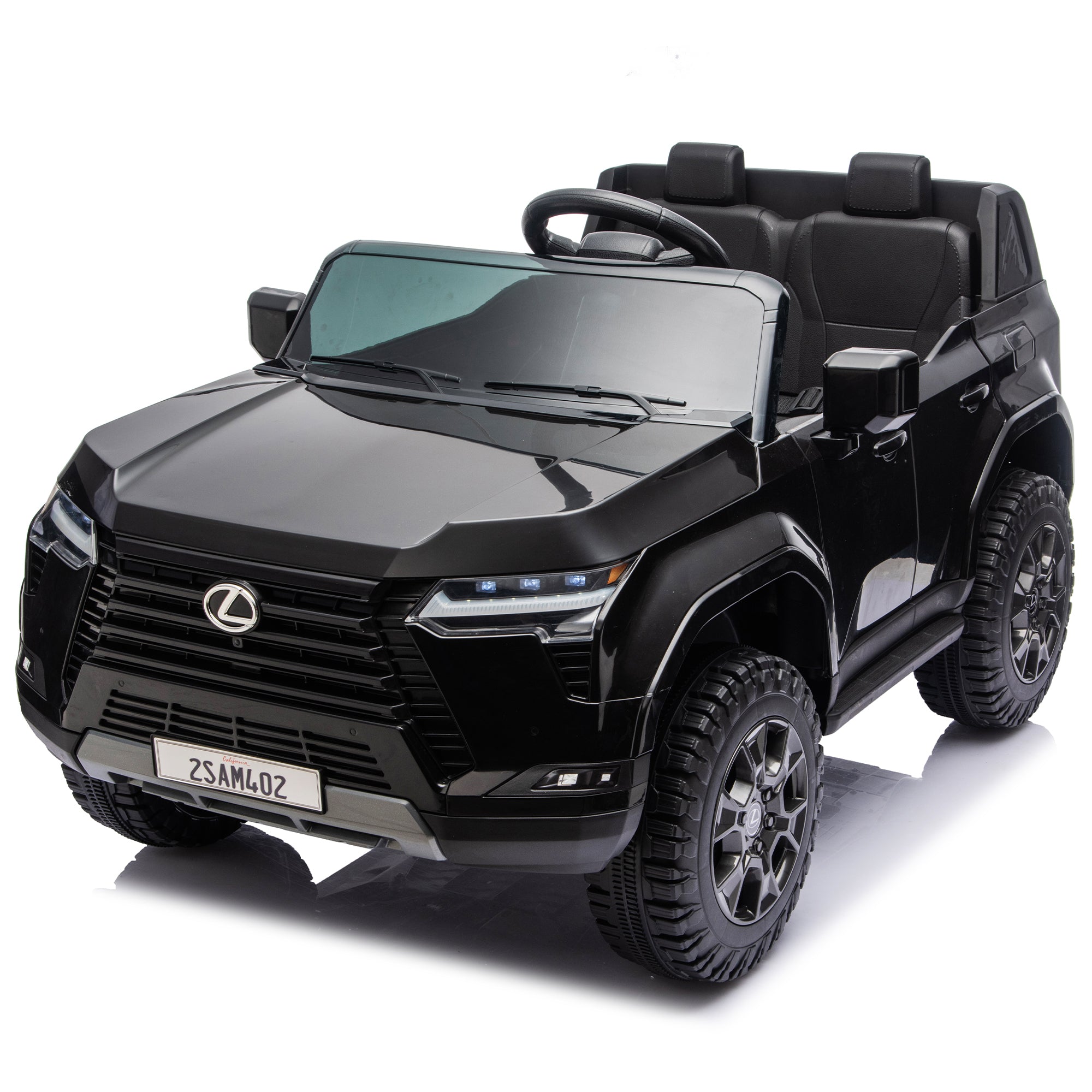 Lexus GX550 24V 2-Seater Kids Ride On Car W/ PC 2.4G, High Chassis and Anti-Slip Grip wheels, Four-wheel Suspension, LED light, Bluetooth&MP3 Music, Speed up to 3.73 MPH for Kids Aged 3-6