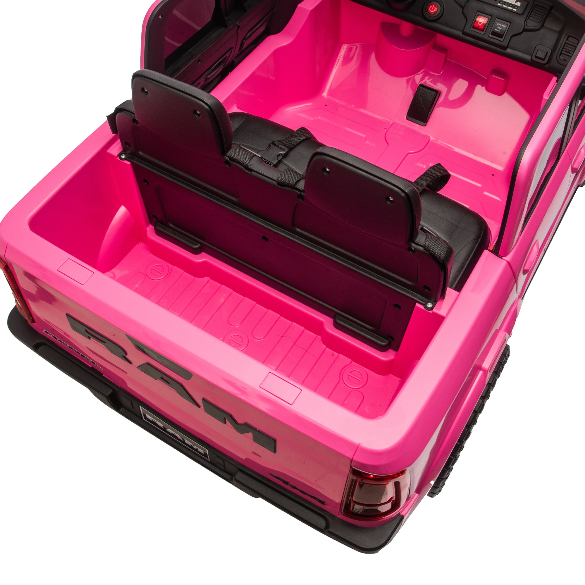 24V Licensed Dodge RAM 2500 2-Seater Ride-On Truck - Pink