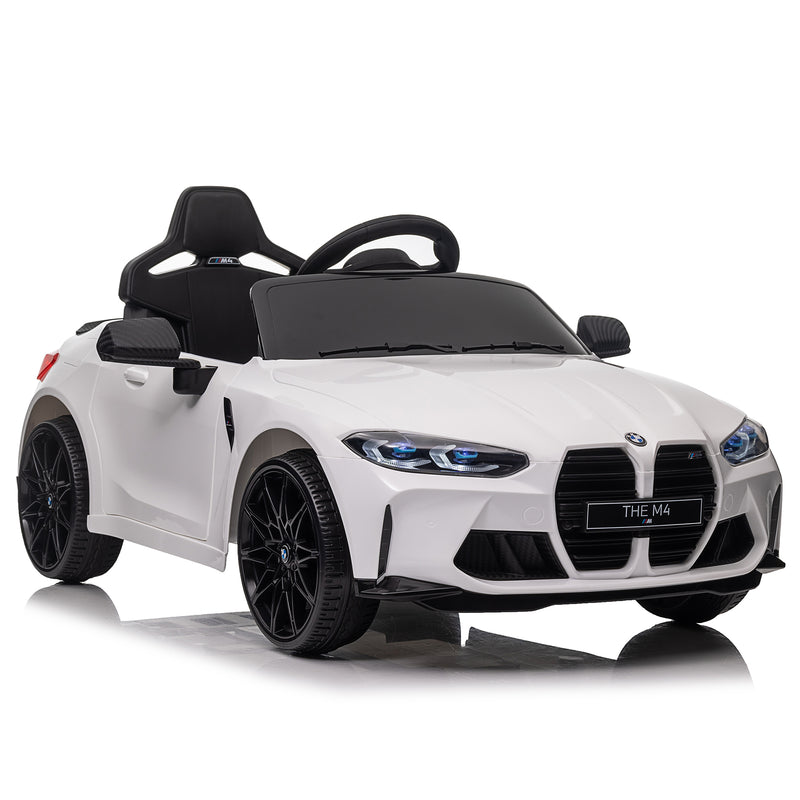 BMW M4 12V Kids Electric Ride-On Car with LED & Music