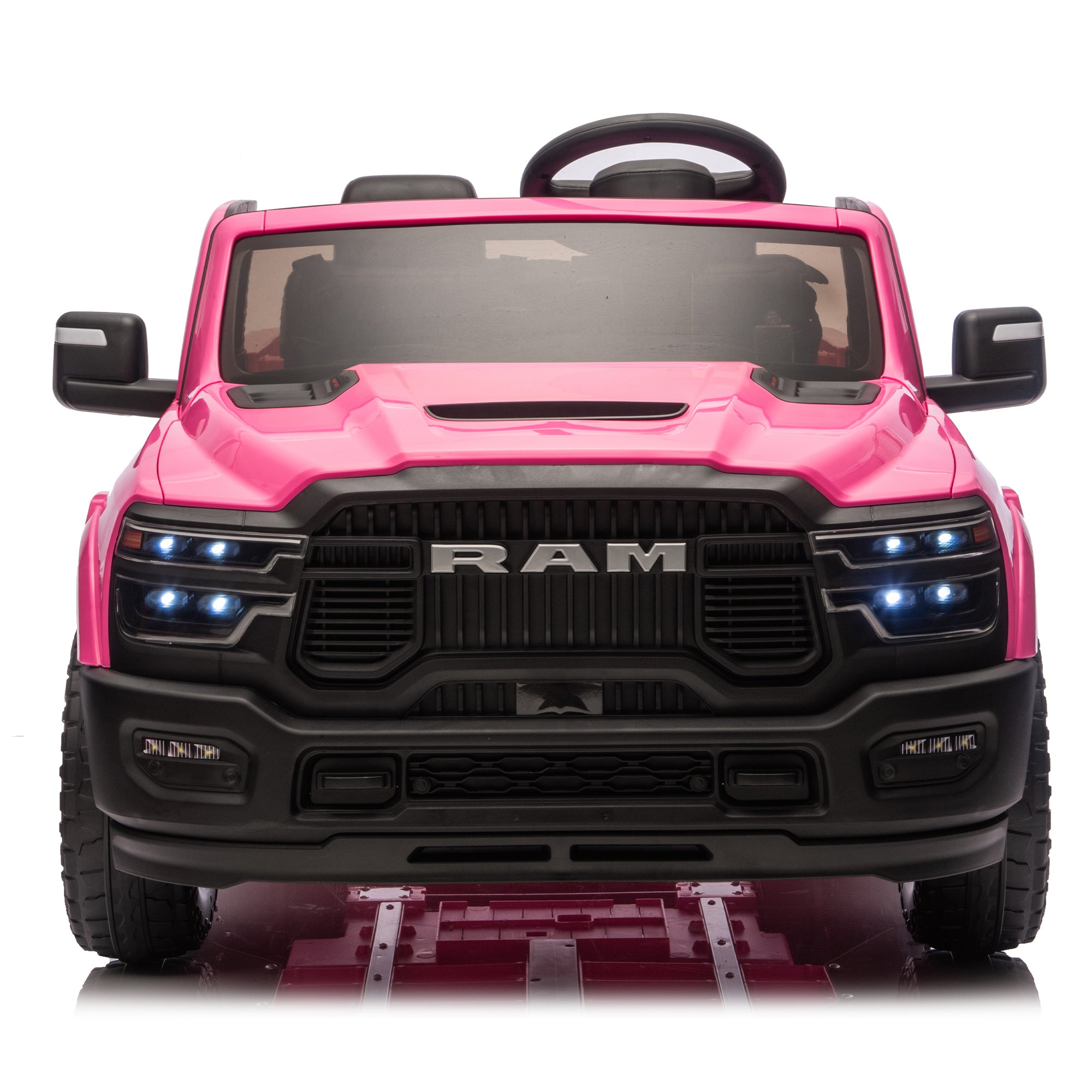 24V Licensed Dodge RAM 2500 2-Seater Ride-On Truck - Pink