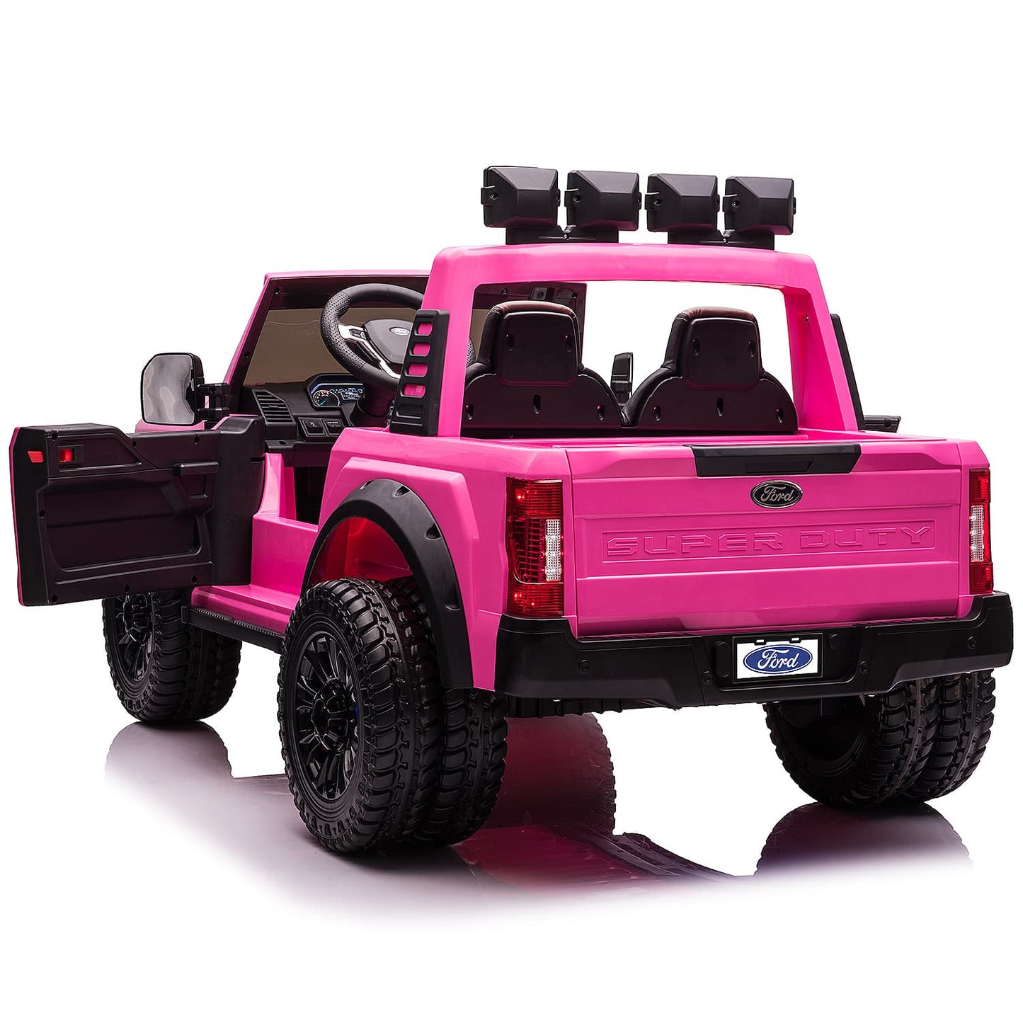 💖 PowerPrincess™ Ford F450 24V Ride-On Truck – Custom Pink Edition with Remote Control | Luxury 2-Seater Electric Car for Kids 🚗