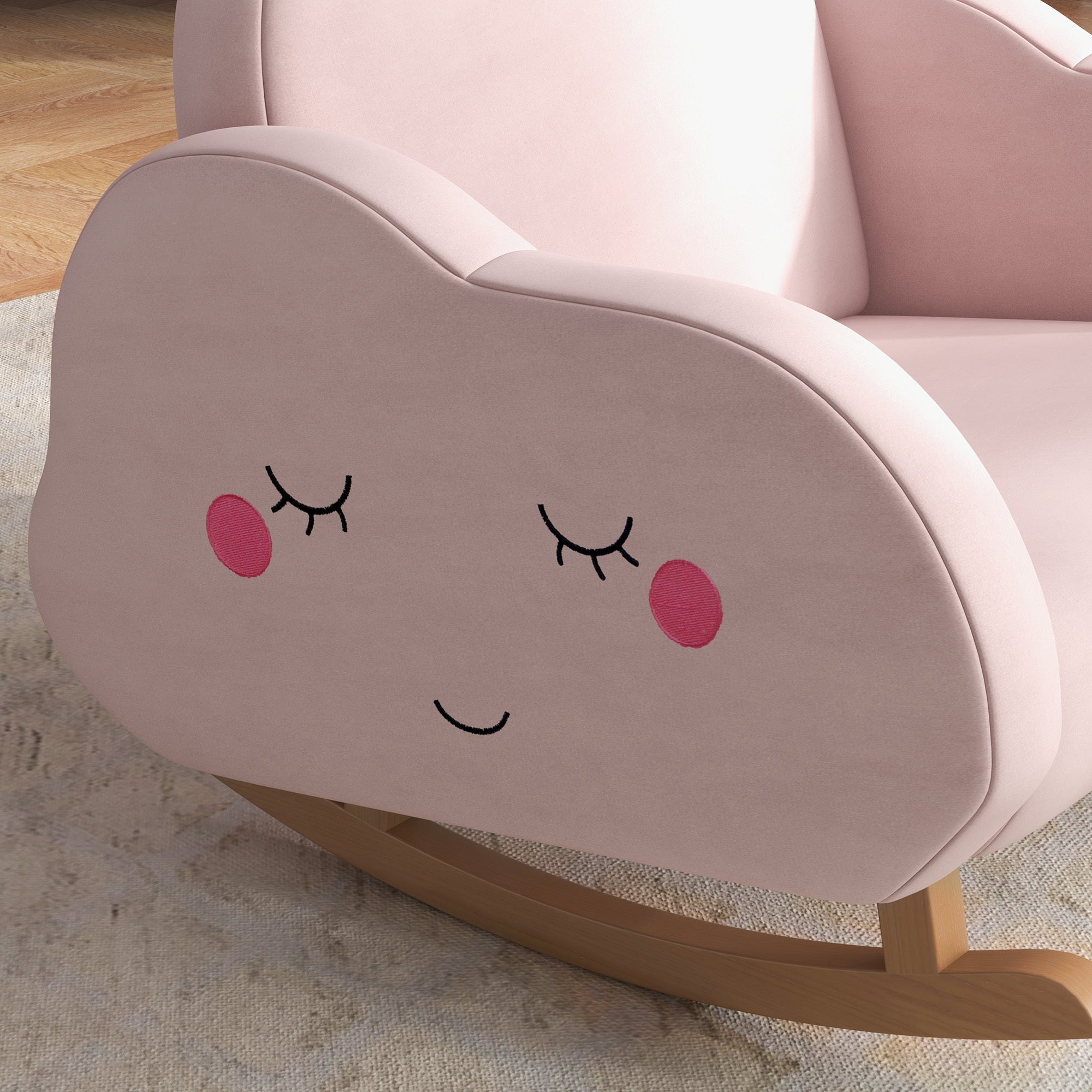 ☁️💖 CloudCuddle™ Rocking Chair – Adorable Pink Rocker for Toddlers (Ages 1.5–5) 🪑✨