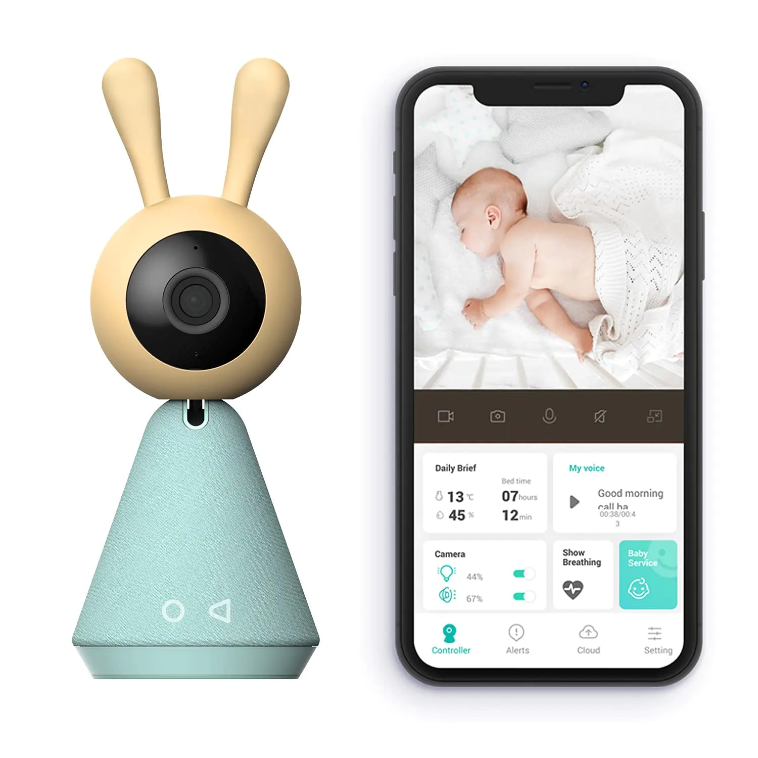 📷👶 KamiCare™ 360° Smart Baby Monitor – HD Video, Sleep Tracker & Room Sensors | Alexa & Google Compatible