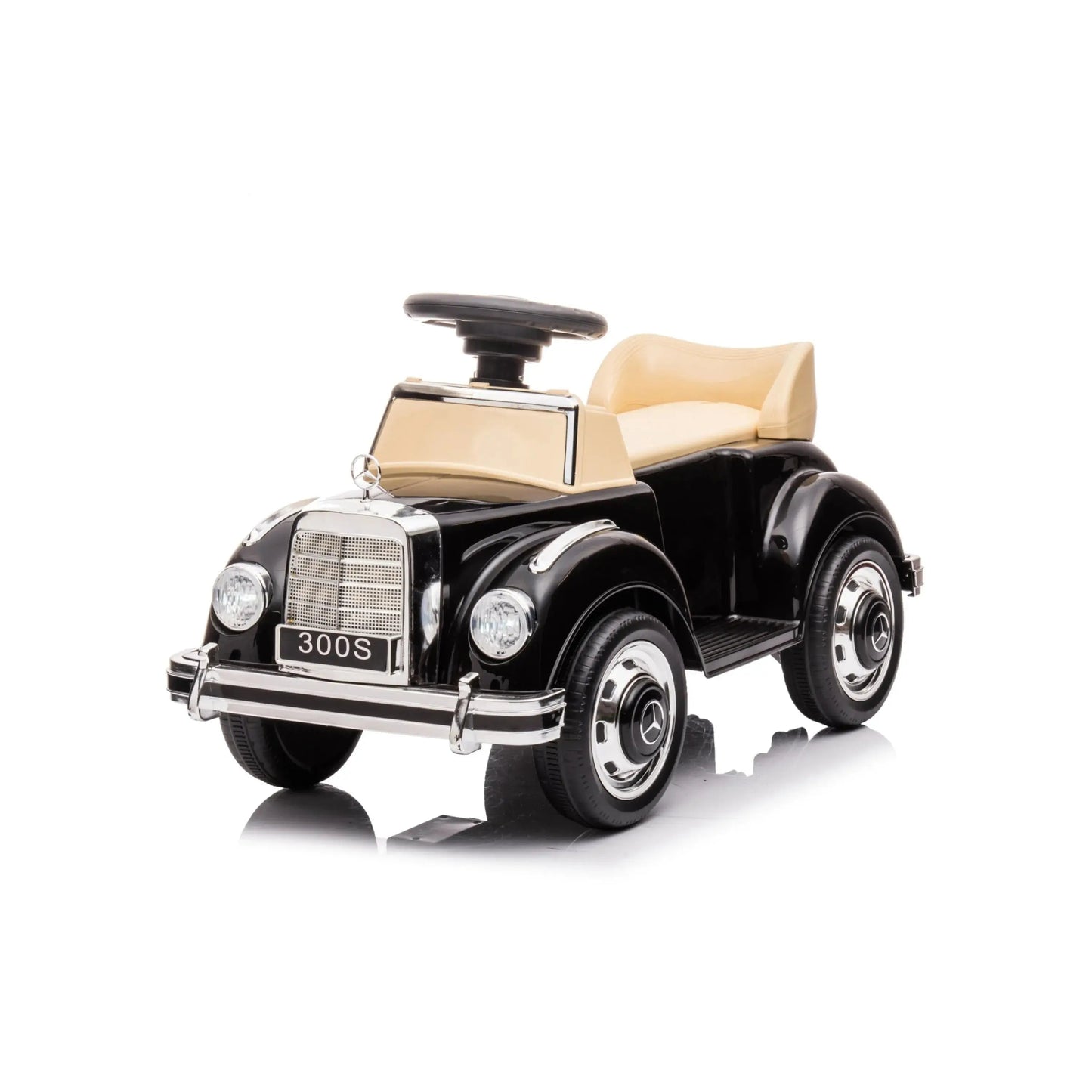 ⭐ MiniBenz™ 300S Classic – 6V Vintage Ride-On Car for Kids (1 Seater)