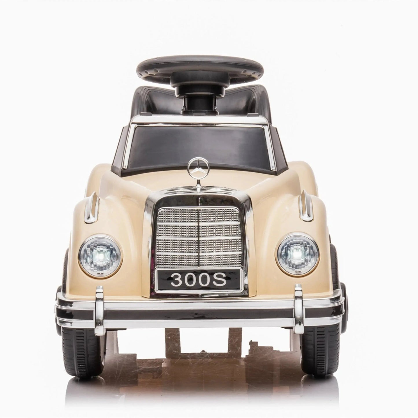 ⭐ MiniBenz™ 300S Classic – 6V Vintage Ride-On Car for Kids (1 Seater)