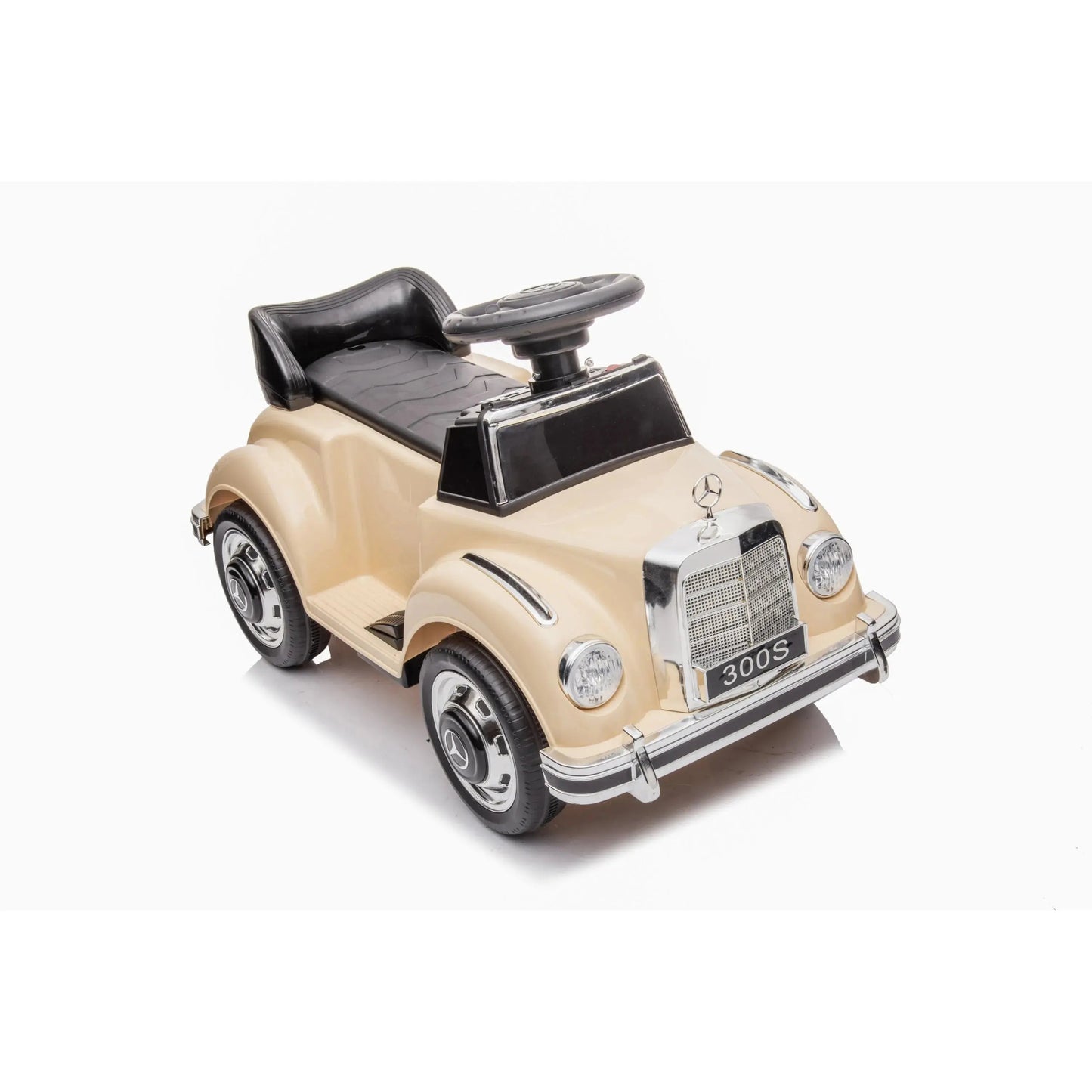 ⭐ MiniBenz™ 300S Classic – 6V Vintage Ride-On Car for Kids (1 Seater)