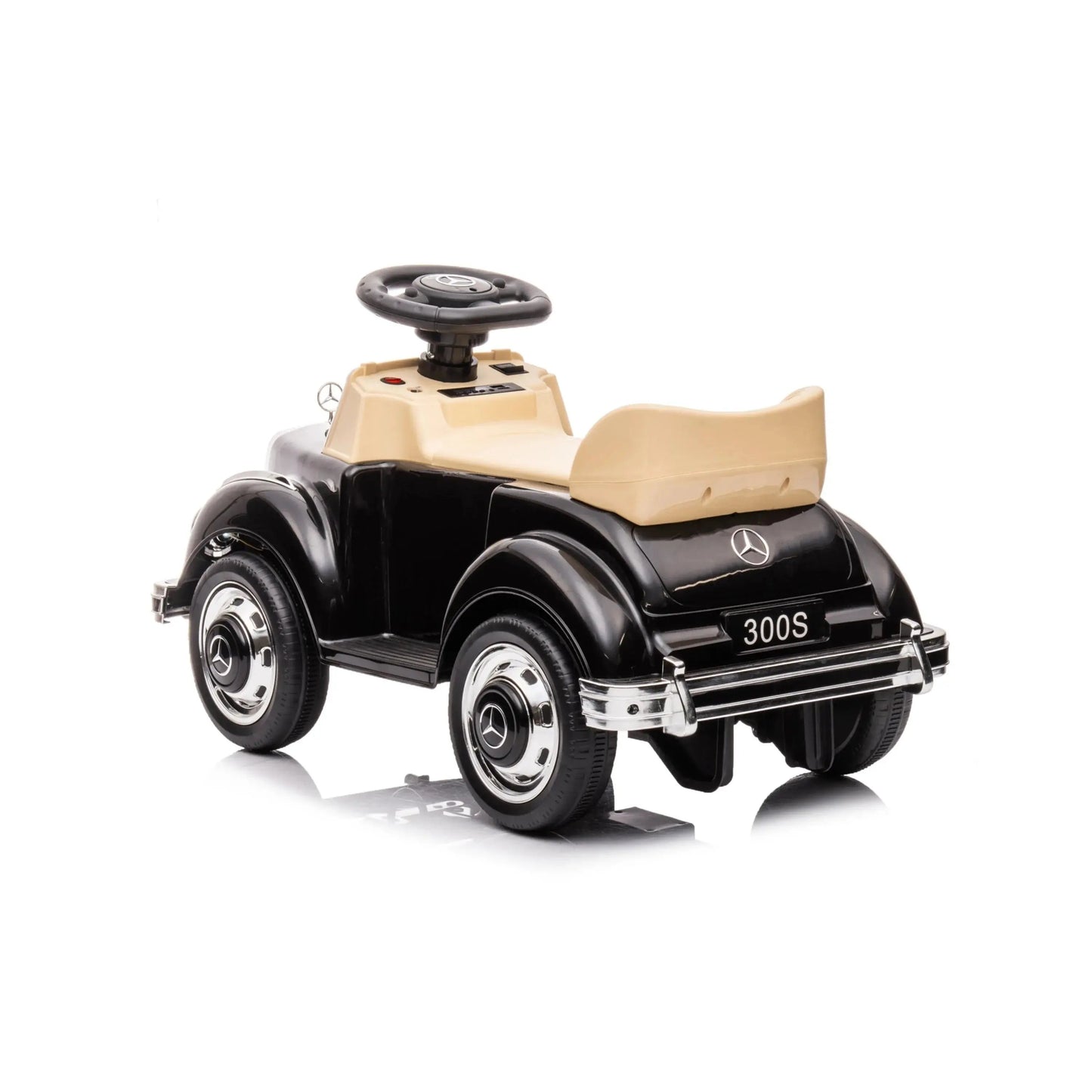 ⭐ MiniBenz™ 300S Classic – 6V Vintage Ride-On Car for Kids (1 Seater)