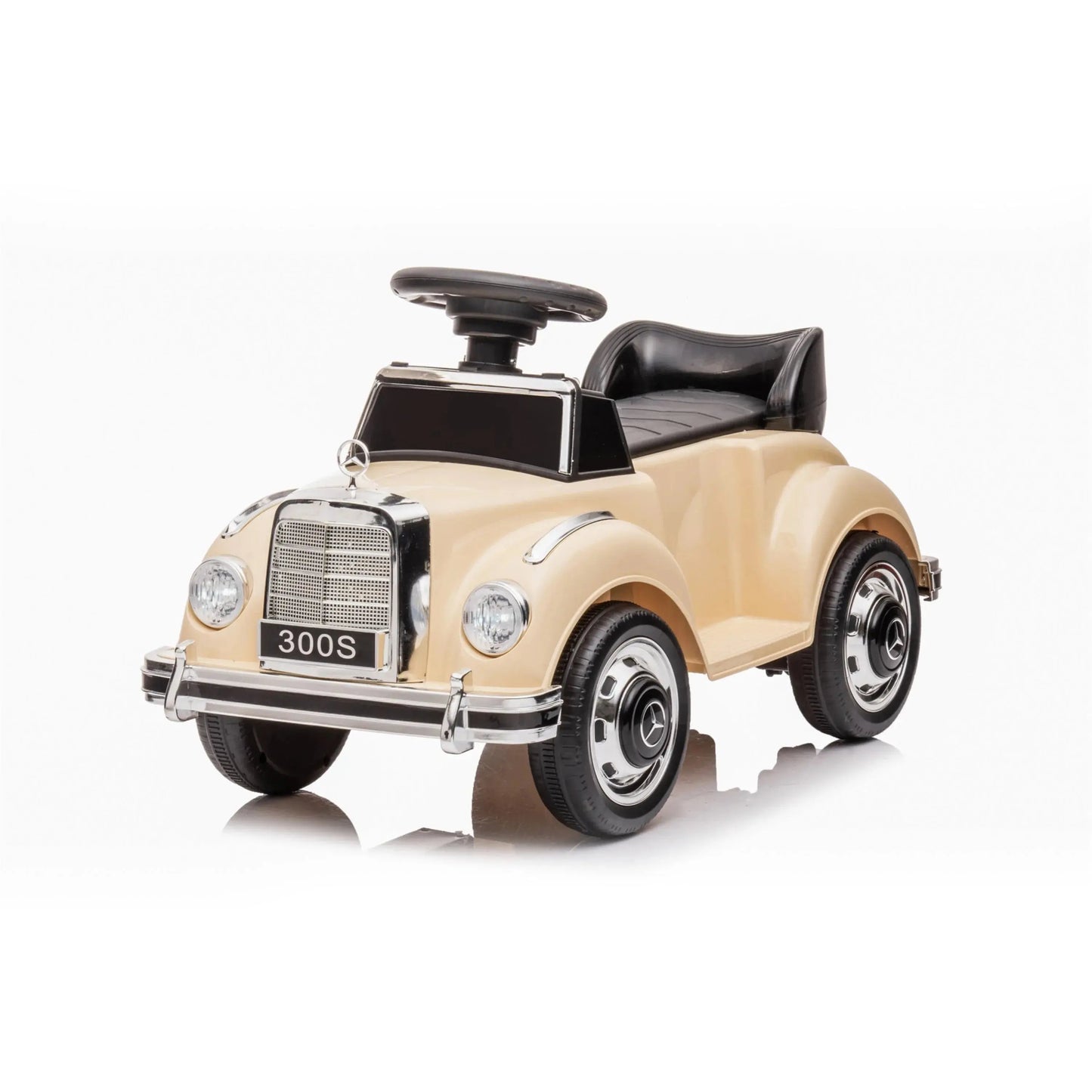 ⭐ MiniBenz™ 300S Classic – 6V Vintage Ride-On Car for Kids (1 Seater)