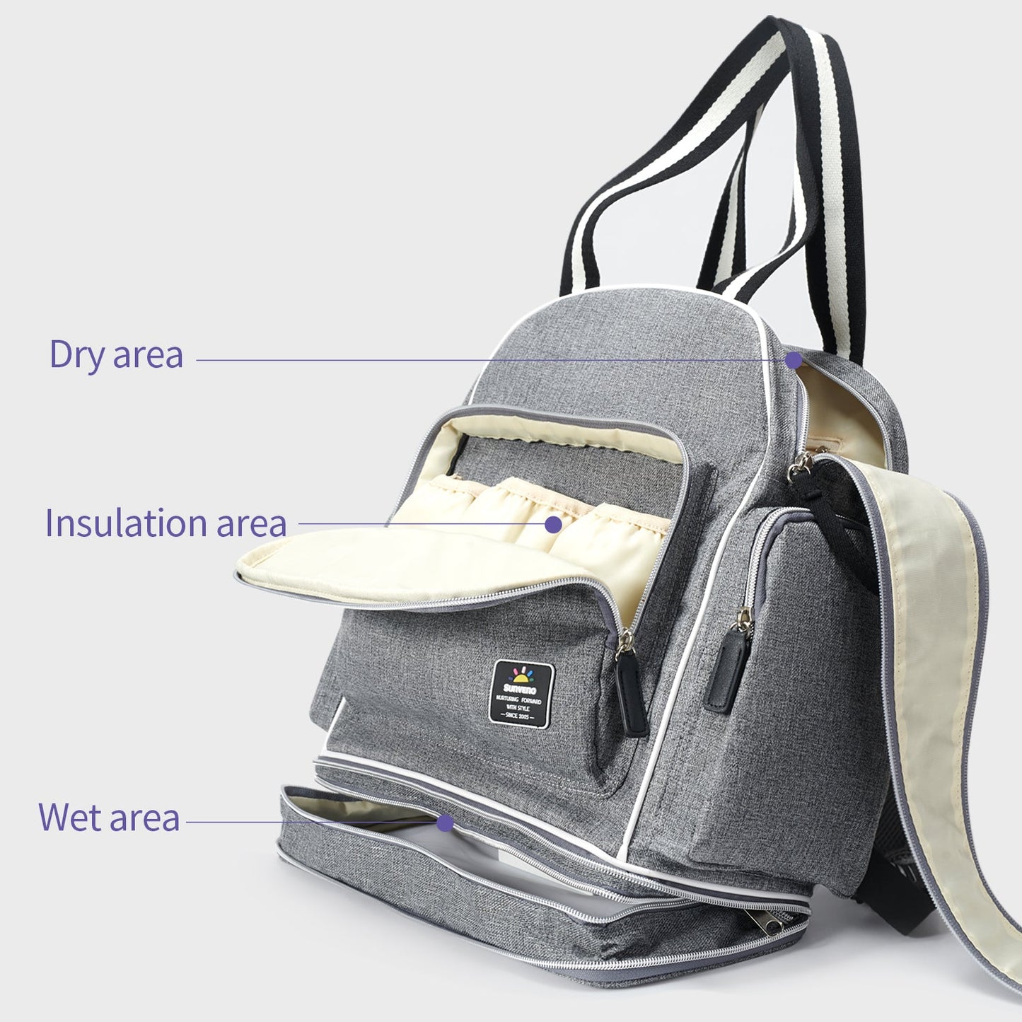 🧳 ExpandEase™ Large Capacity Diaper Bag 🍼 – Smart, Spacious & Travel-Ready for Modern Moms & Dads