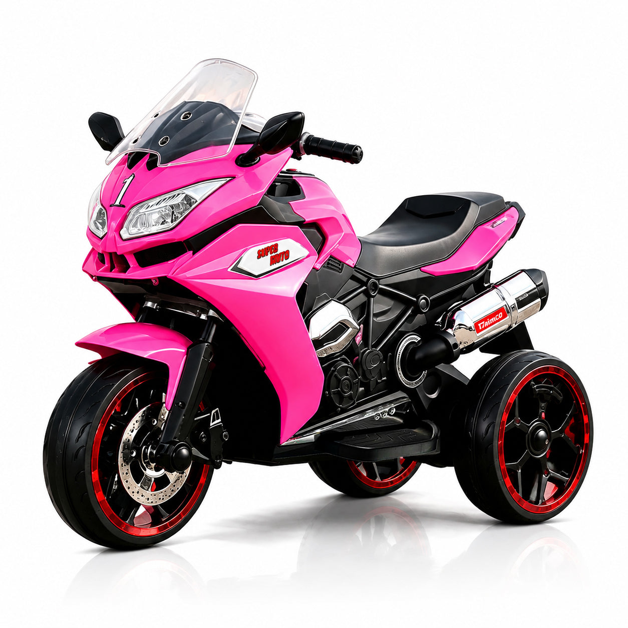 12V Kids Electric Motorcycle Trike with LED Wheels | Ride-On Trike for Ages 3–6