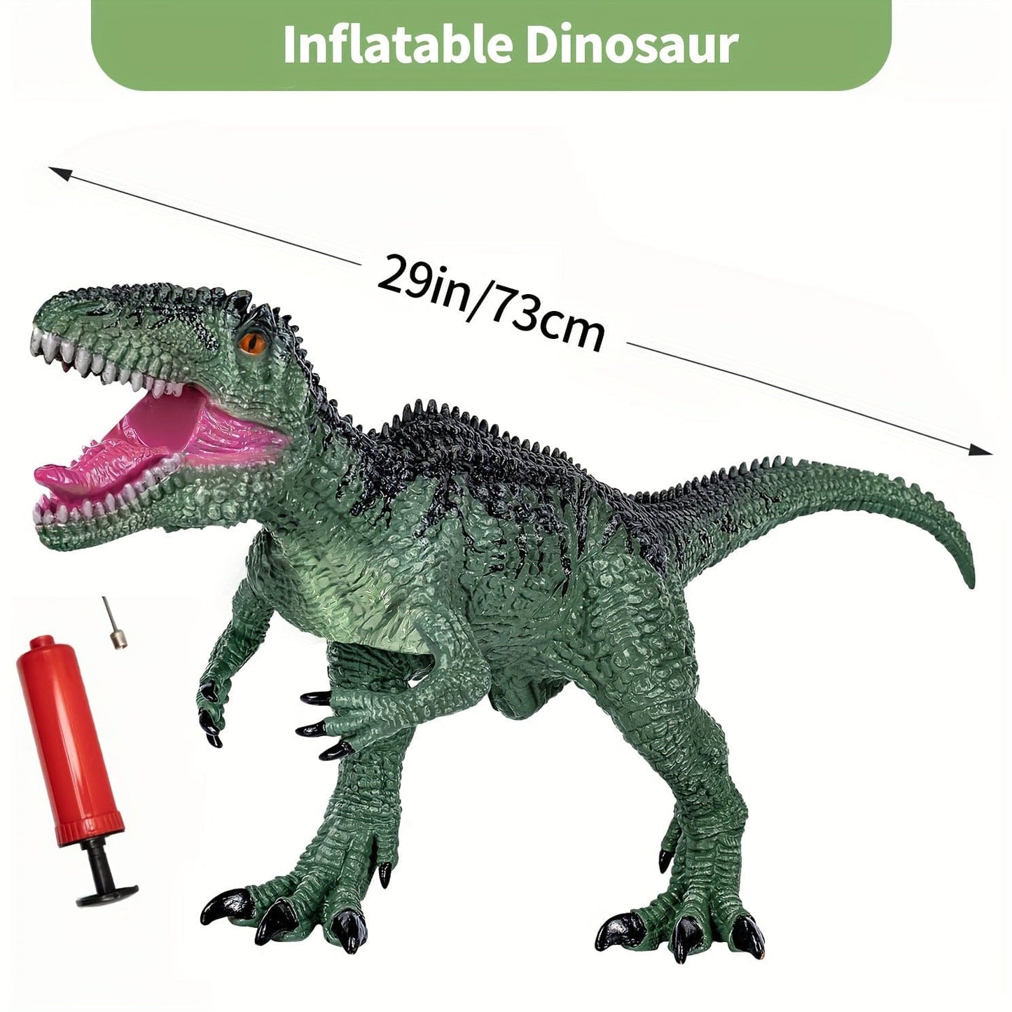 Big Inflatable Dinosaur Toys for Boys, 29 inch Large Giganotosaurus Dinosaur Toys, Giant Soft Dinosaur Toys for Kids 3-5, Toddler Jumbo Dinosaur Birthday Gifts, Dinosaur Party Favors - The Little Big Store