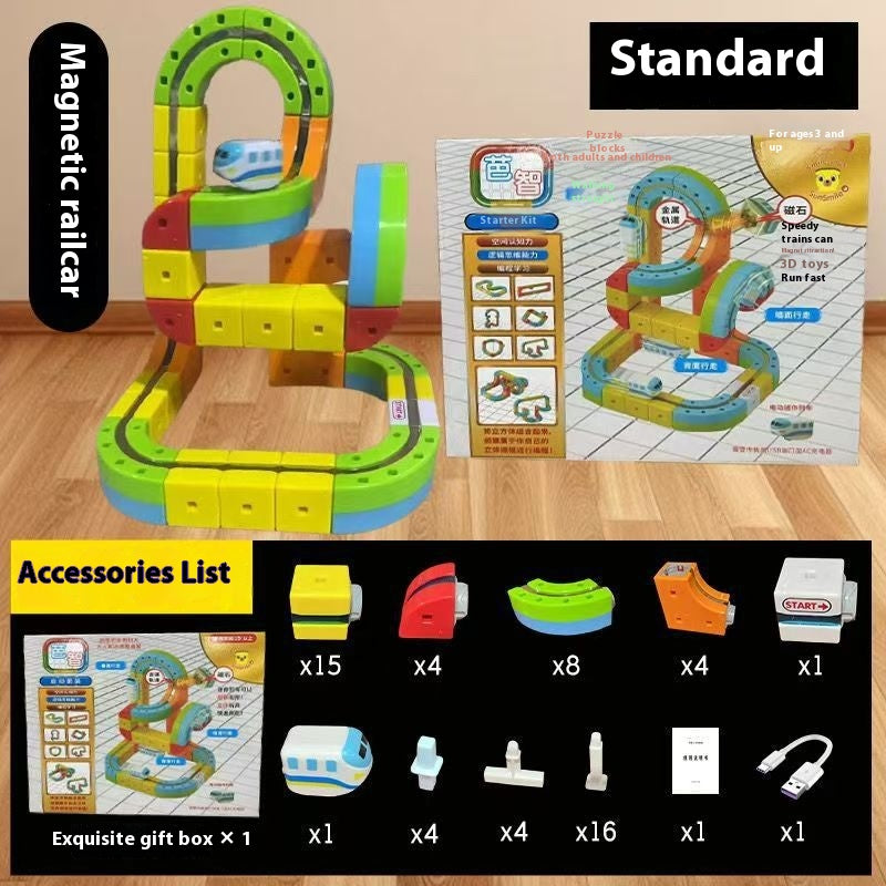 MagniTrack™ – Creative Magnetic Rail Car Adventure Set 🚄✨