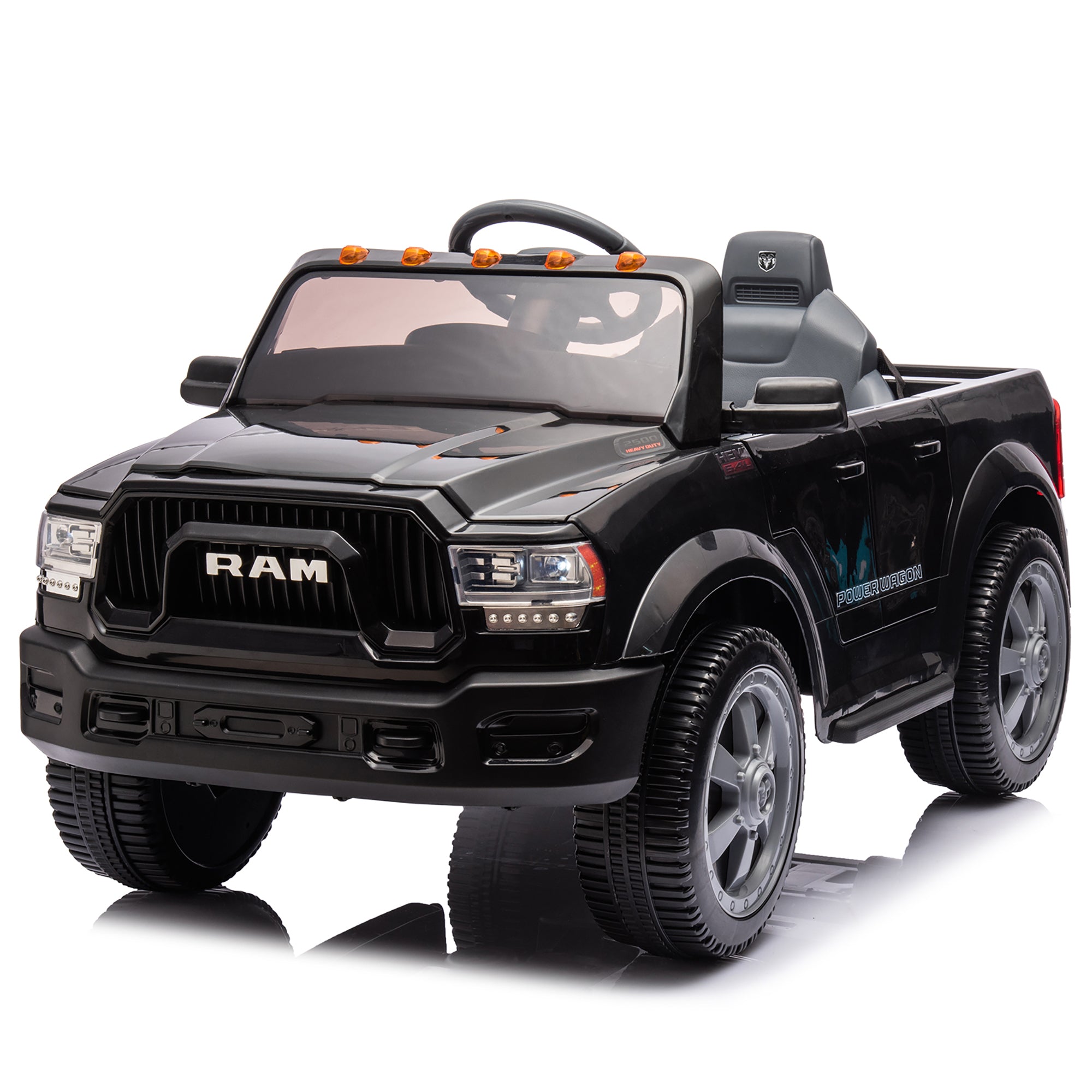 RAM PowerHauler™ 12V Licensed Ride-On Pickup Truck – Electric Kids Truck with Remote Control, Bluetooth & All-Terrain Tires